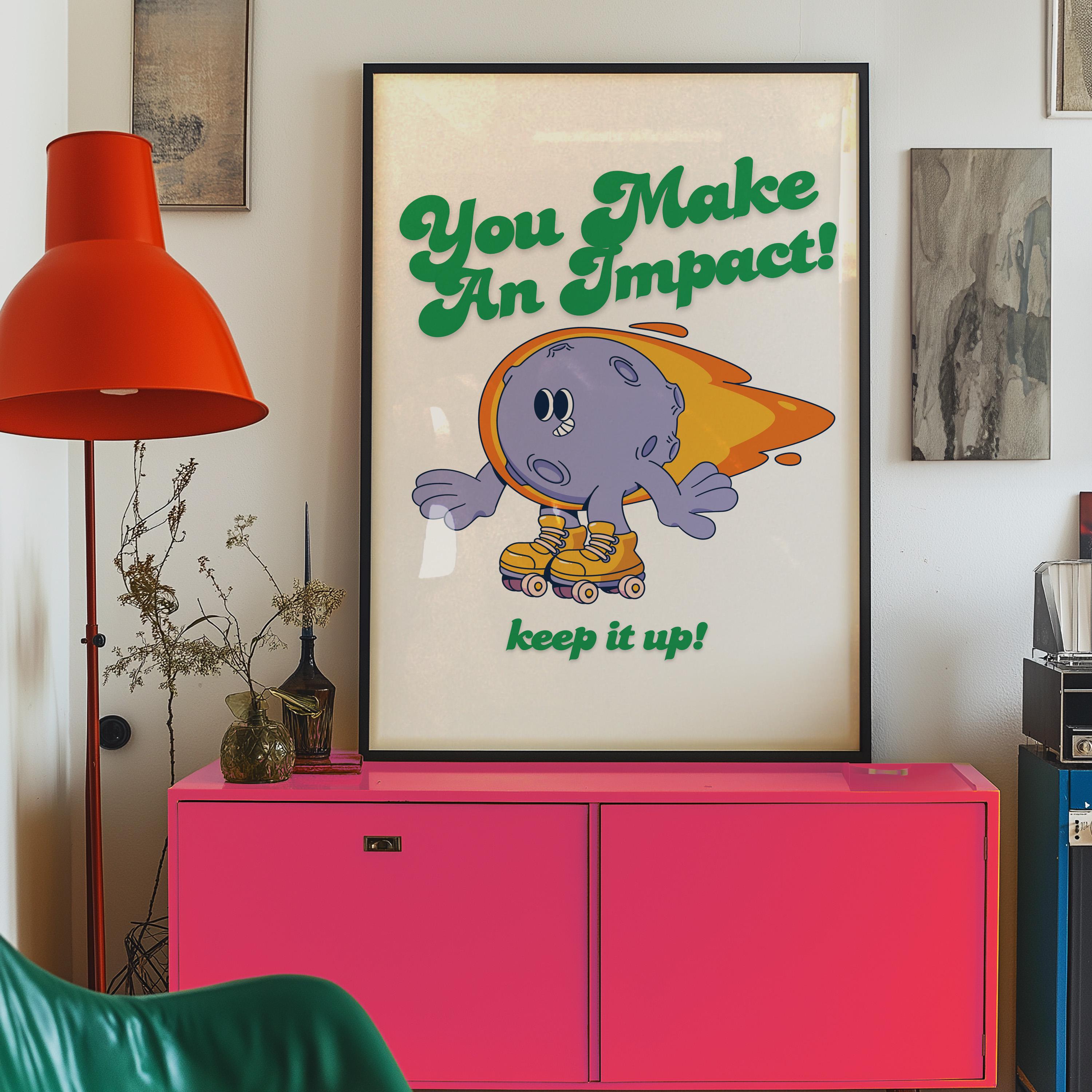 Bundle of 6 Kids Prints, Kids Room Wall Art Collection,  Classroom Decor, Playful Space Prints, Eclectic Classroom Wall Art, Outer space Art