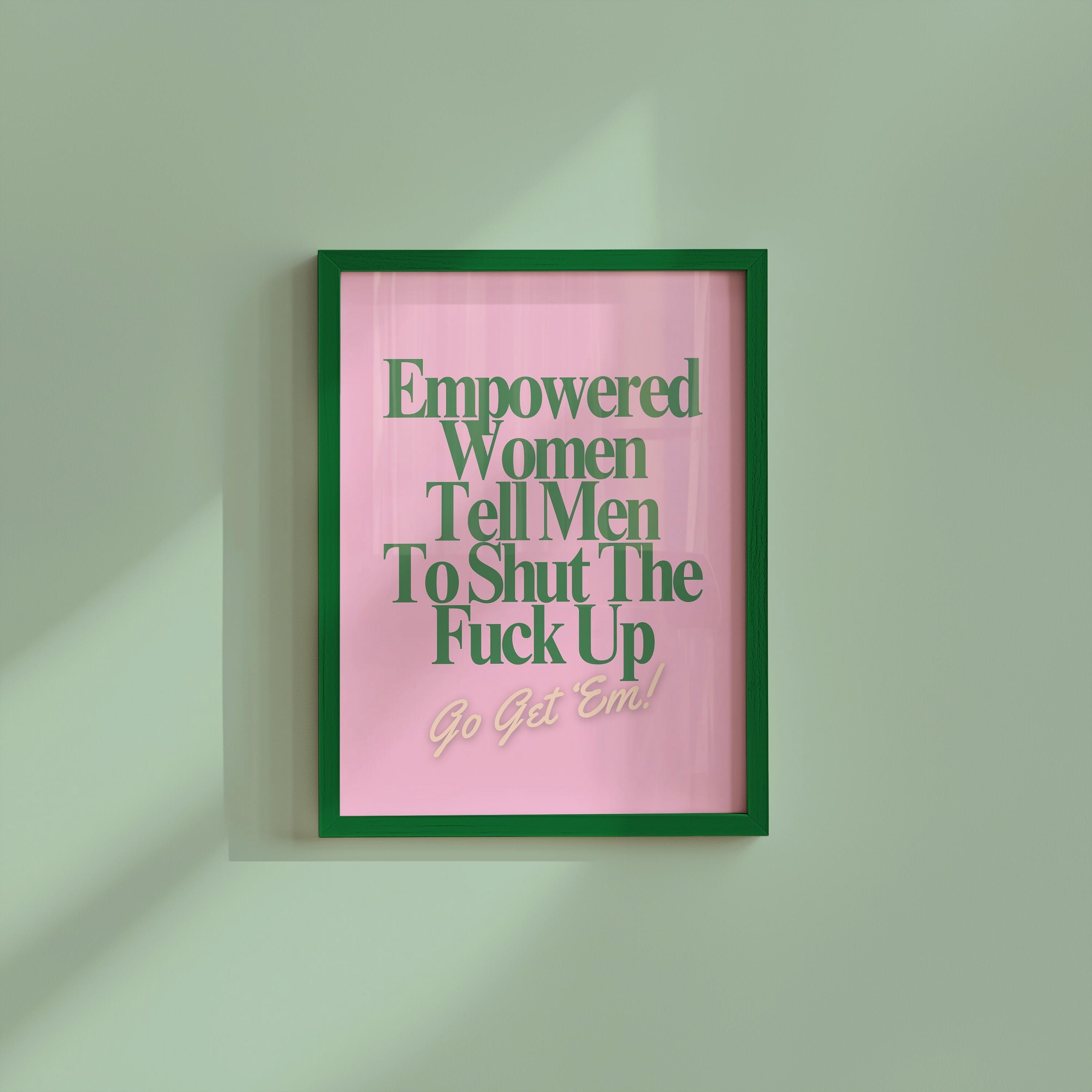 Empowered Women Poster, Fall of the Patriarchy Print, Feminist Wall Art, Girl Power Wall Decor,  Gift For Her Art, Women's Day