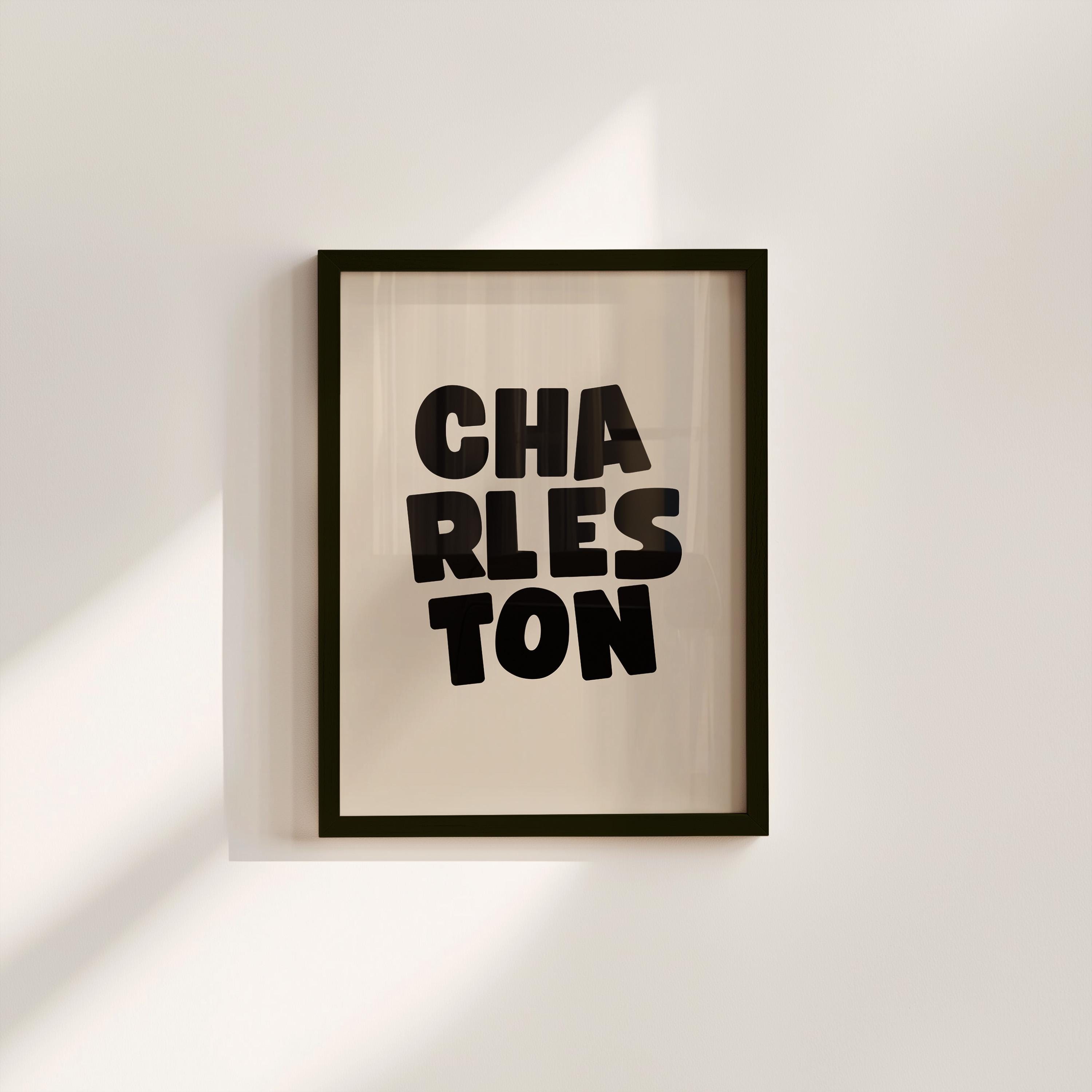 Charleston Minimal Digital Art Print
