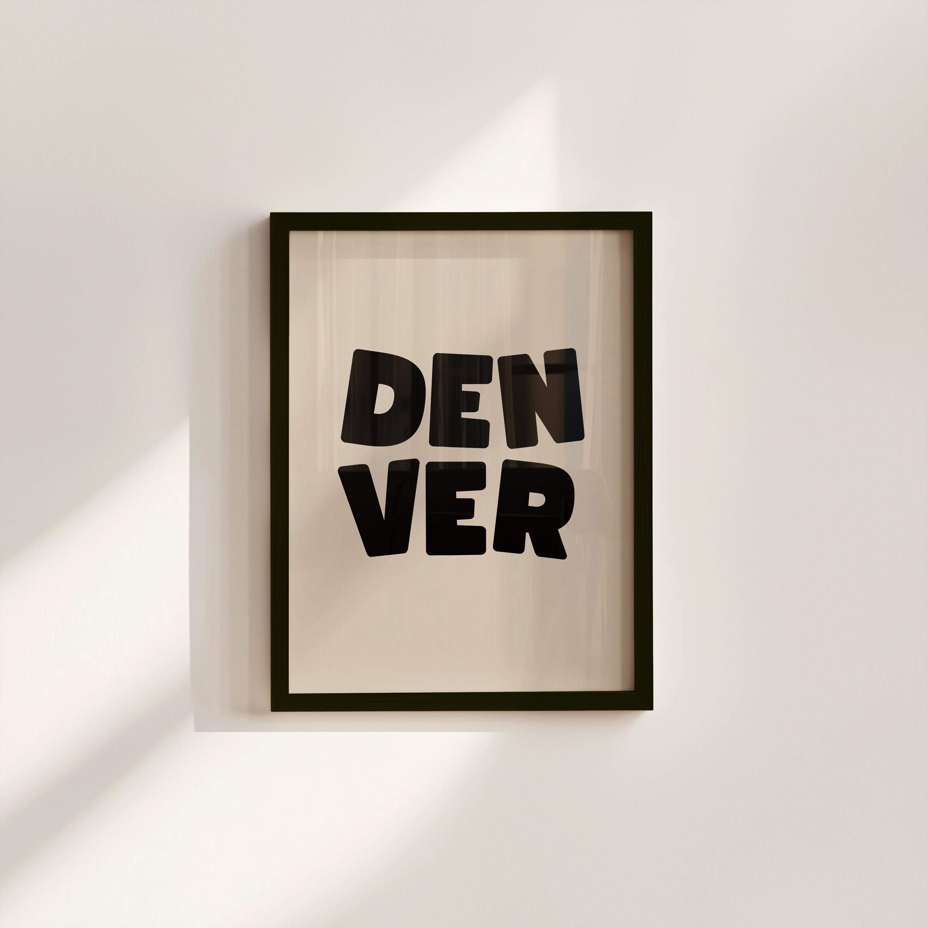 Denver Minimal Digital Art Print