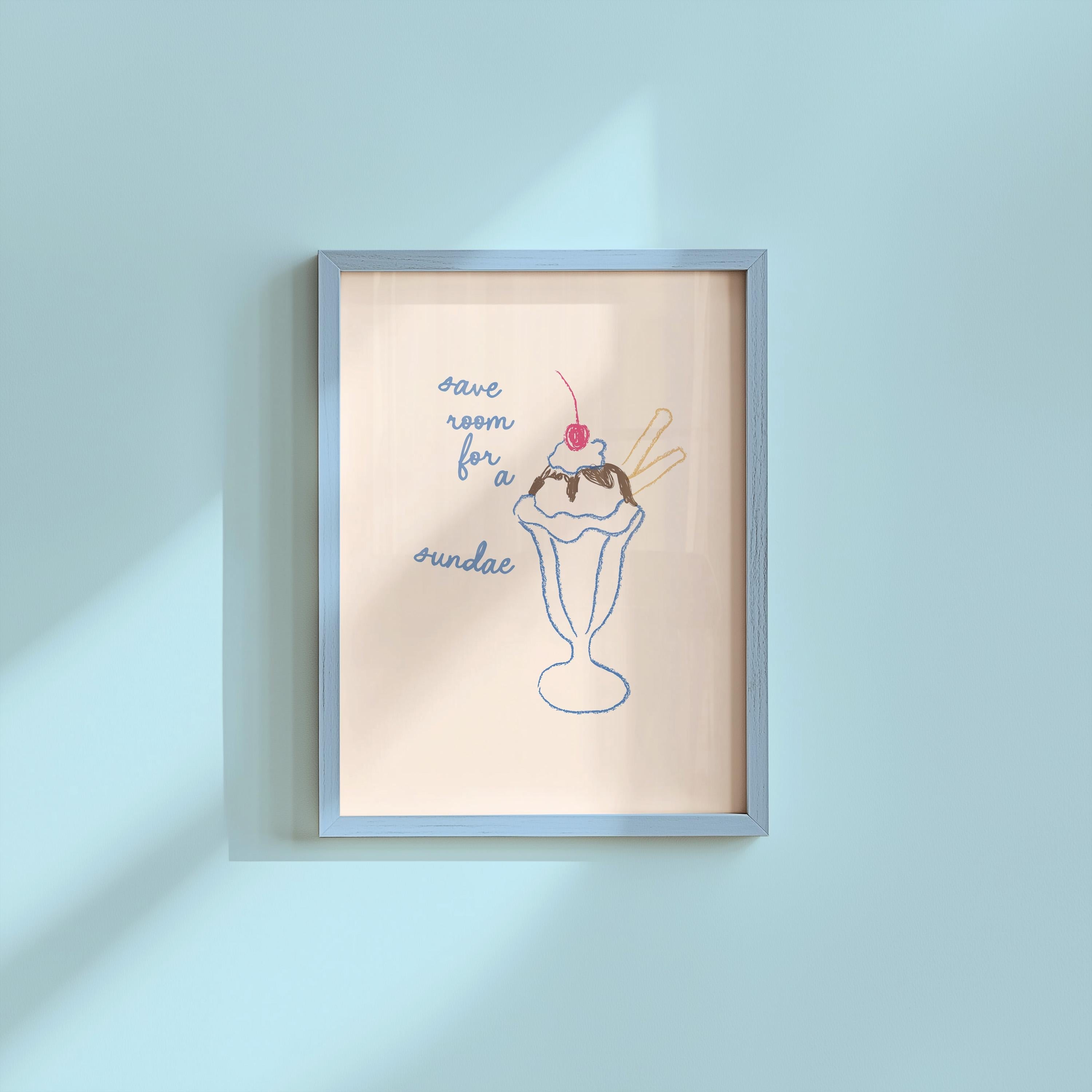 Save Room For A Sundae Digital Art Print