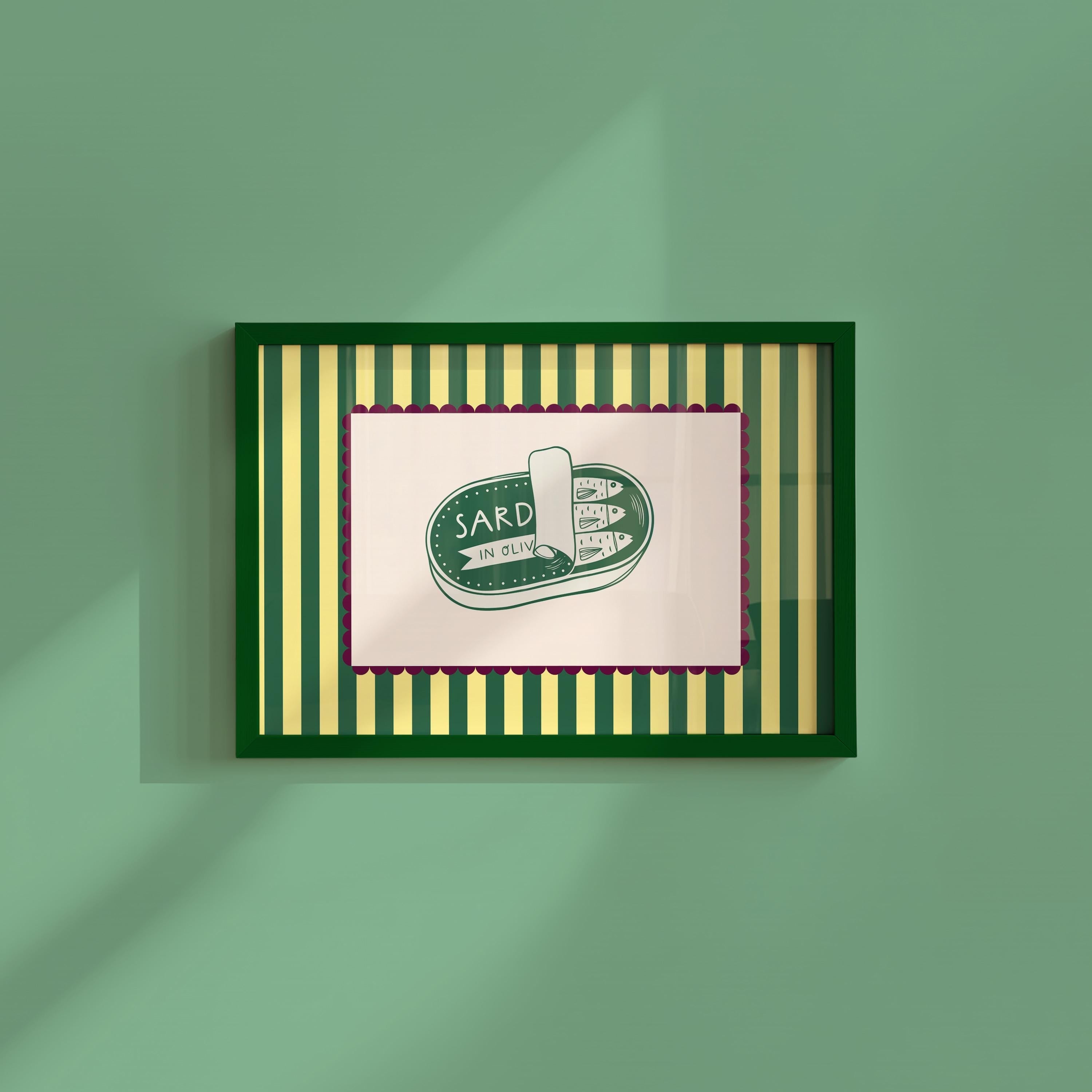 Sardines Digital Art Print