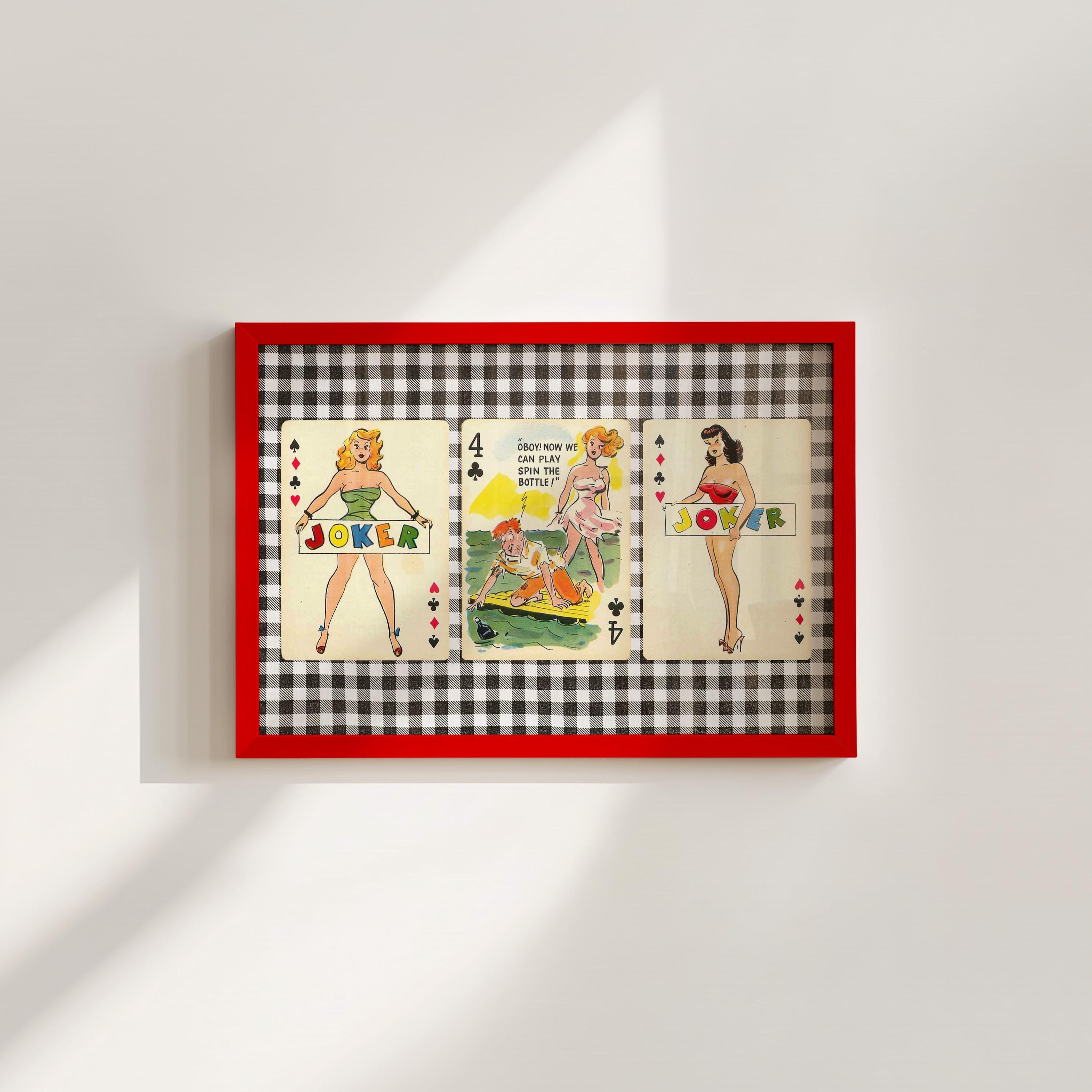 Comic Pin Ups Digital Art Print