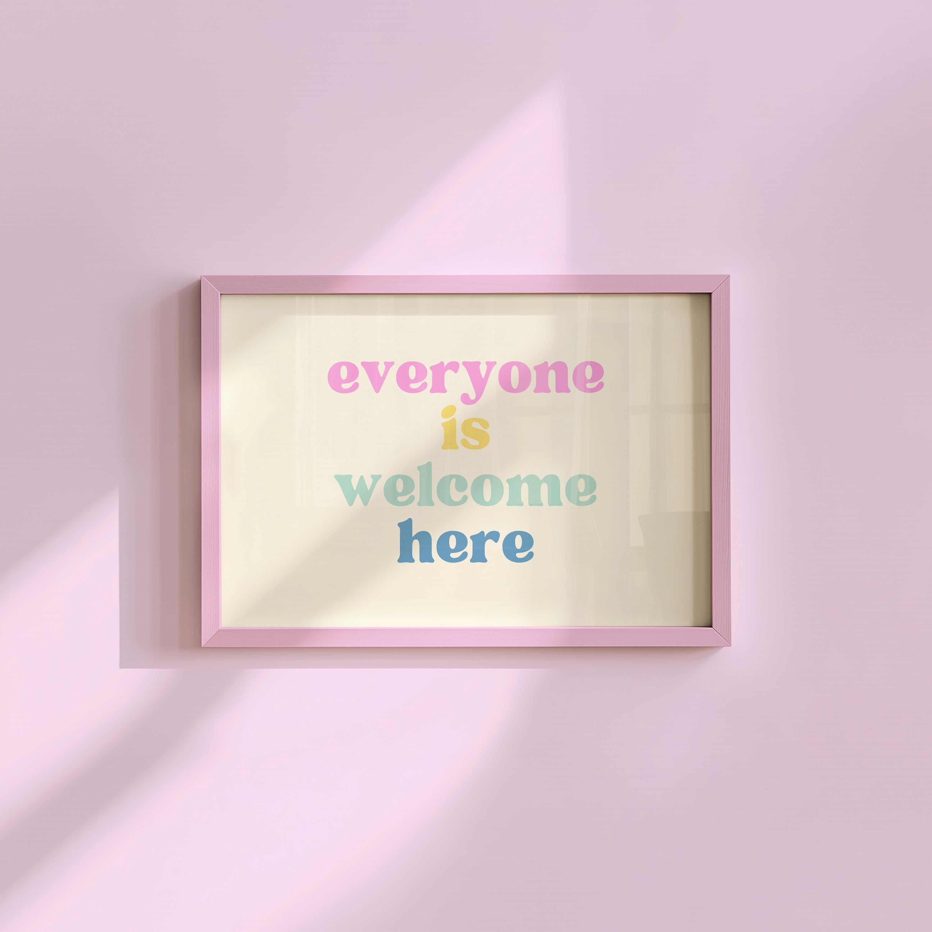 Everyone Is Welcome Here Landscape Digital Art Print