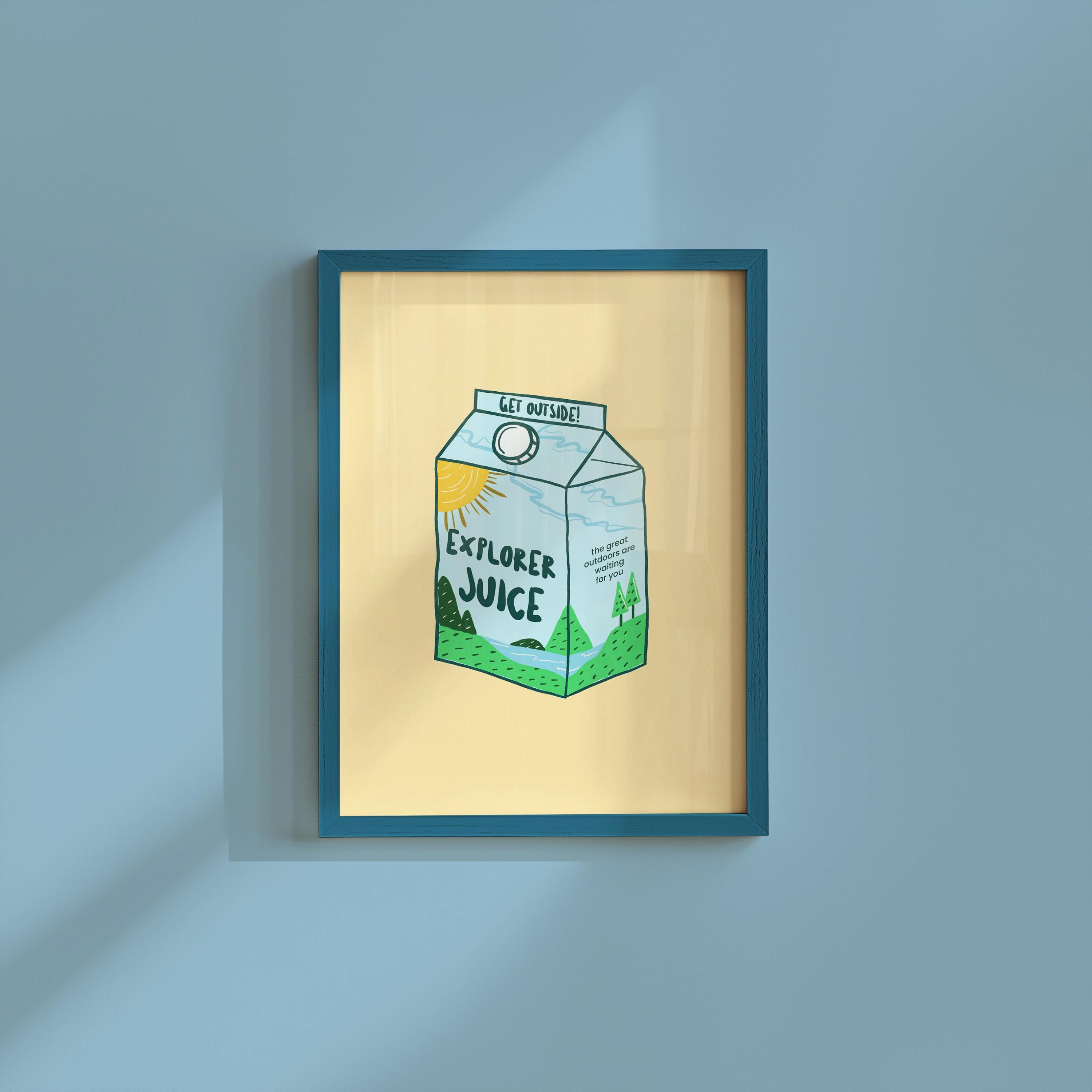 Explorer Juice Box Digital Art Print