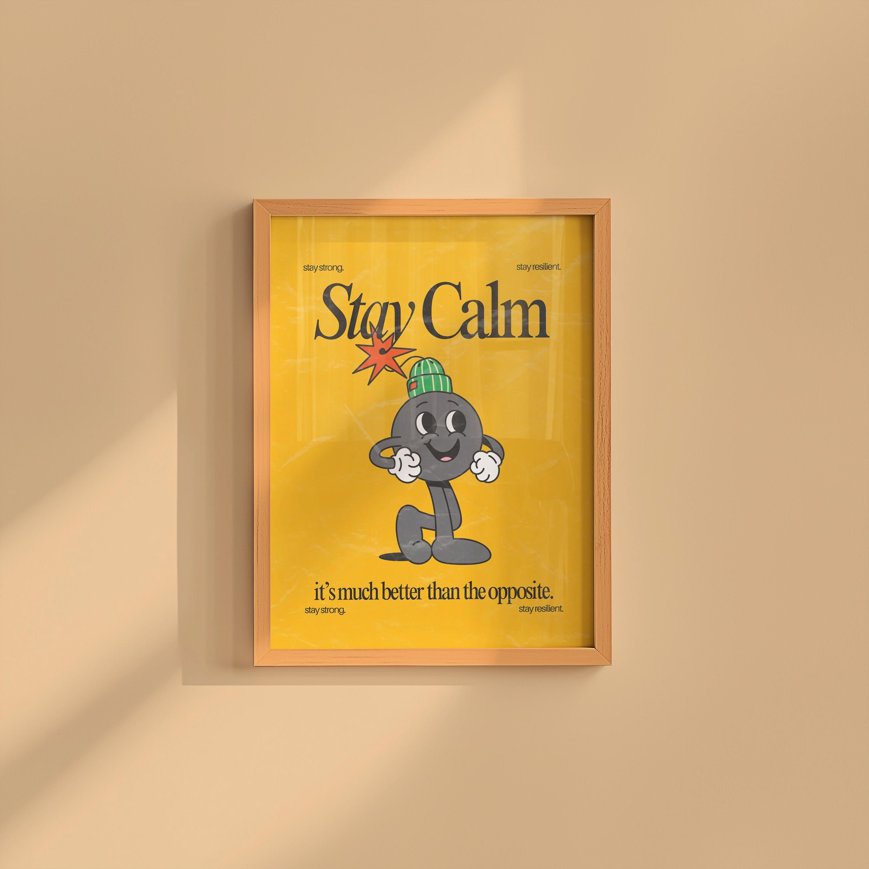 Stay Calm Digital Art Print