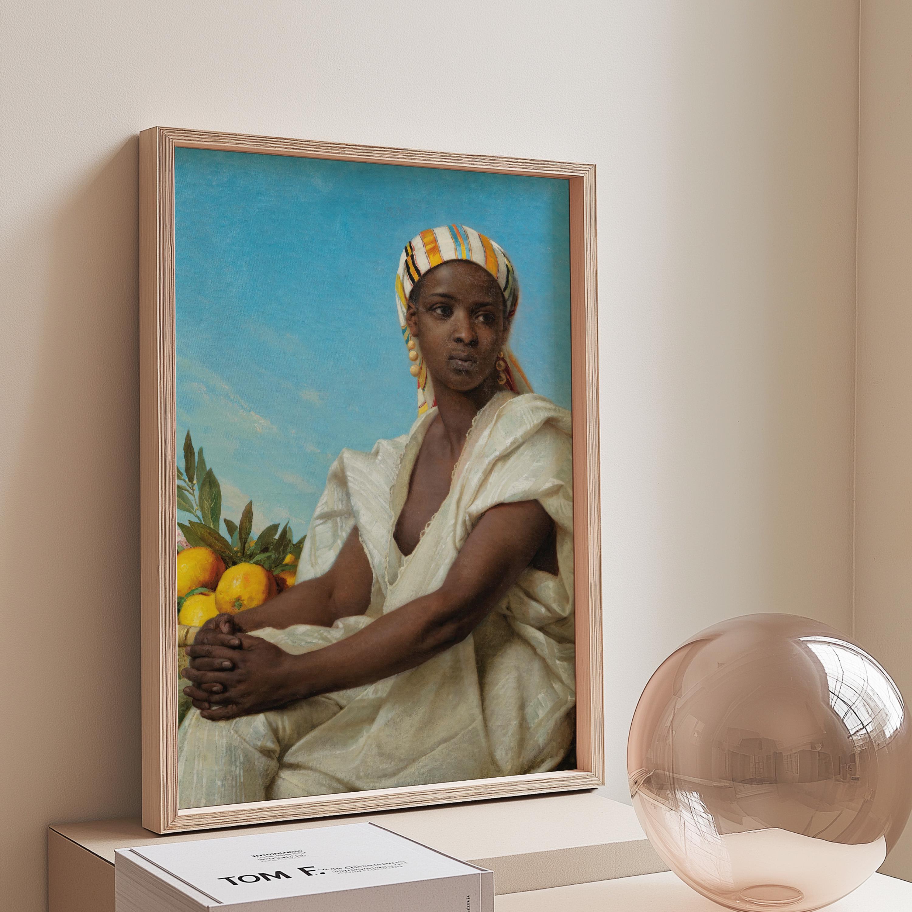 Portrait of a Black Woman Digital Art Print