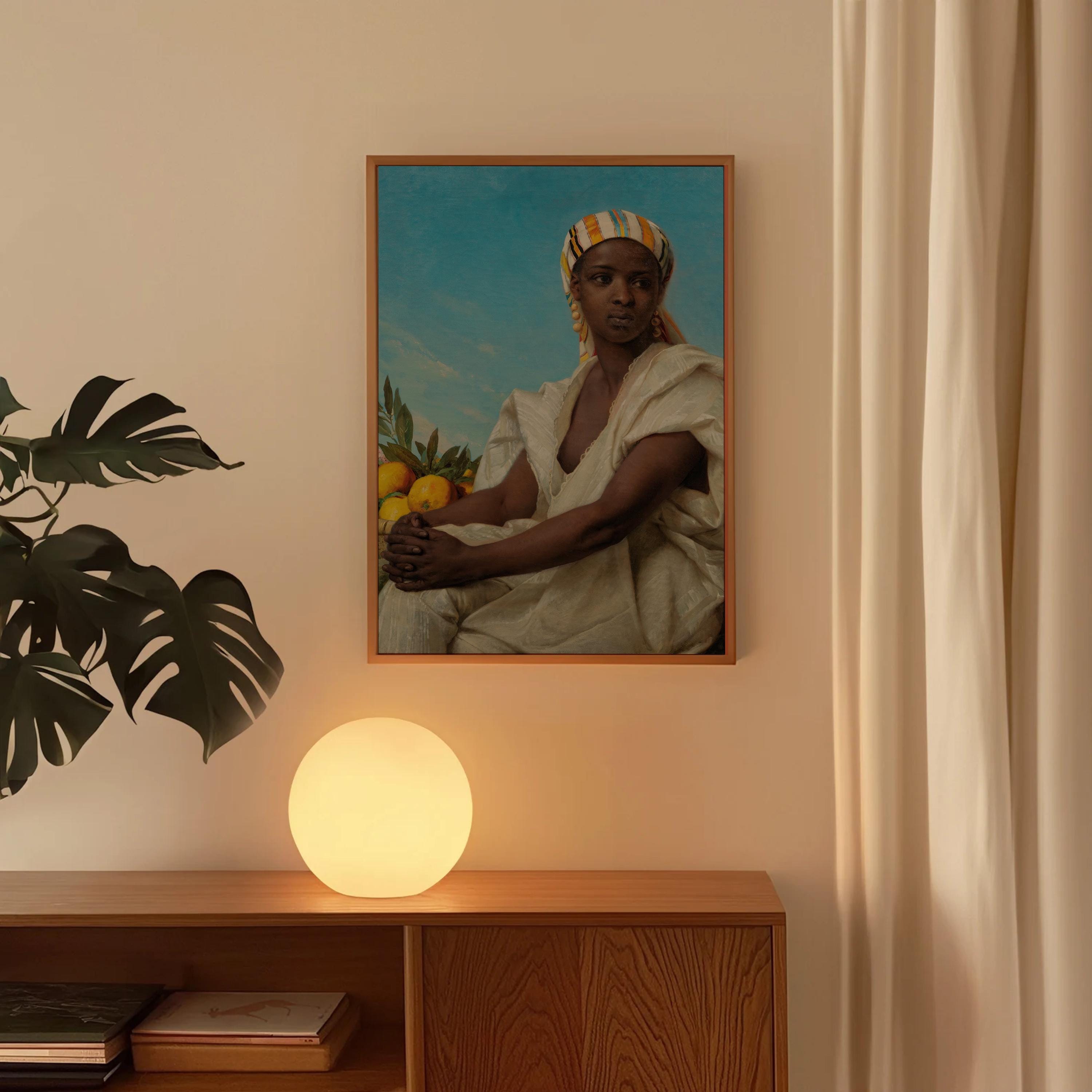 Portrait of a Black Woman Digital Art Print