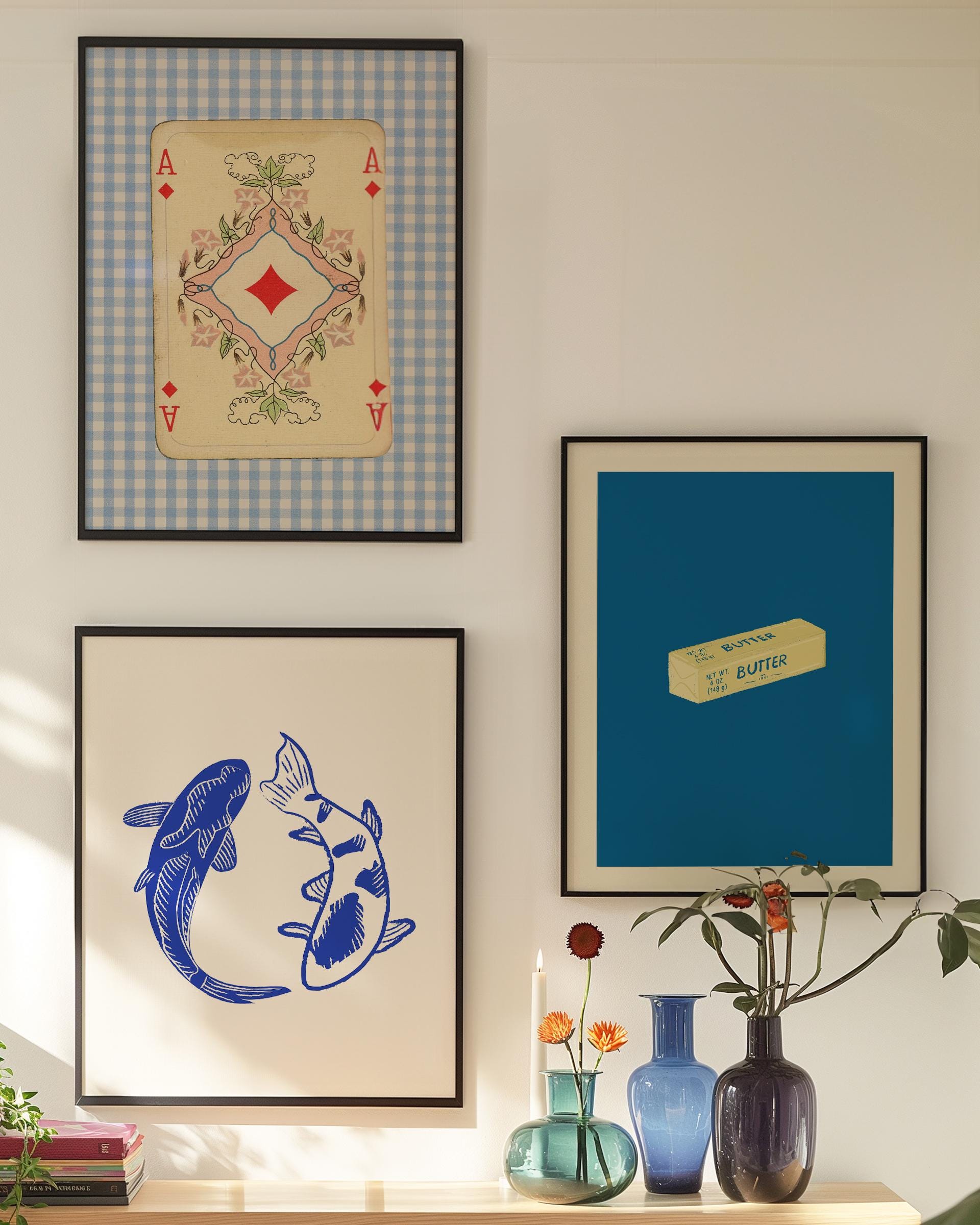 Set of 3 Gallery Wall Digital Art Prints