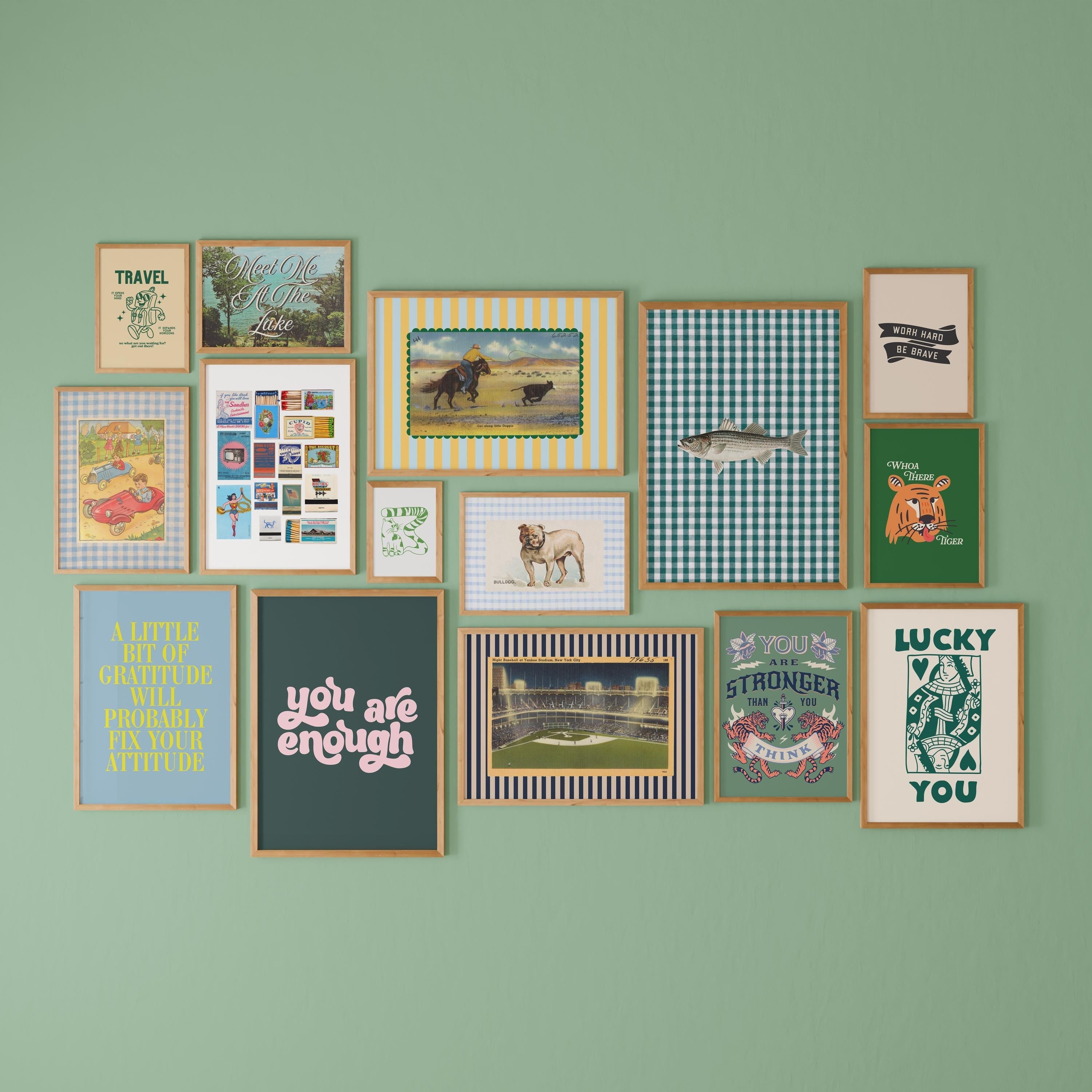 Gallery Wall Set of 15 Digital Art Prints