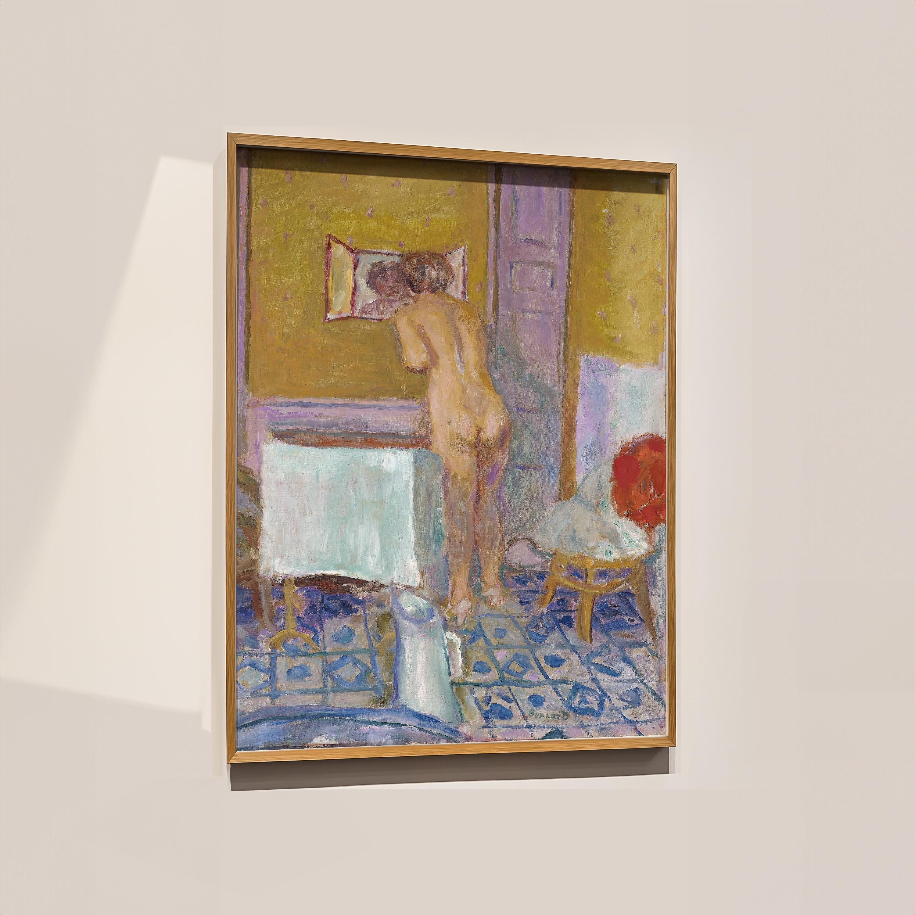 Vintage Abstract PuPurplerle Painting, Bathroom Art Print, Colorful Art, Eclectic Gallery Wall Print, DIGITAL PRINTS, Vertical Wall Art