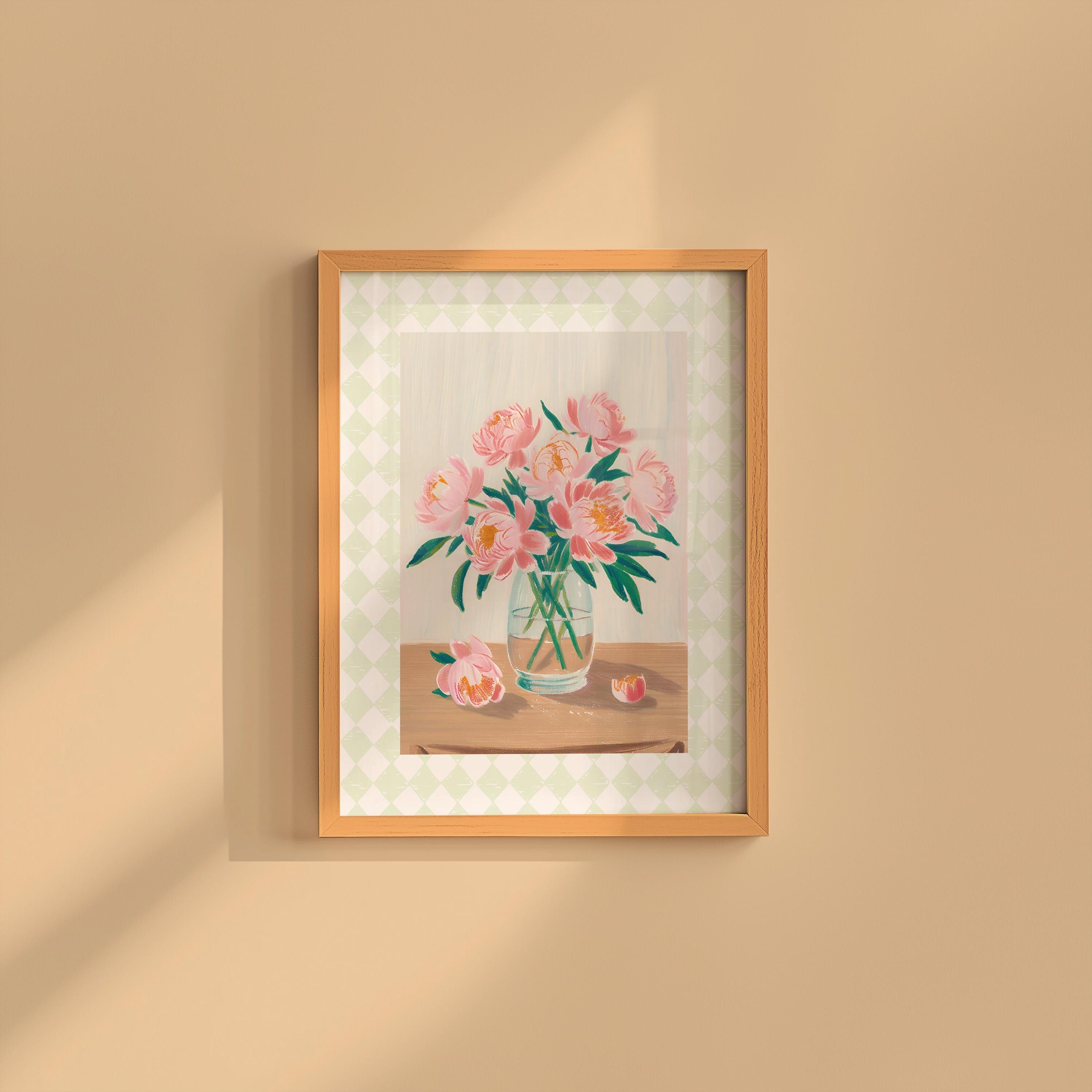 Wildflower Print, Digital Downloadable Wall Art, Trendy Decor, Kitchen, Living Room Art, Pink Floral Art, Cottage Art Print, Girly Posters