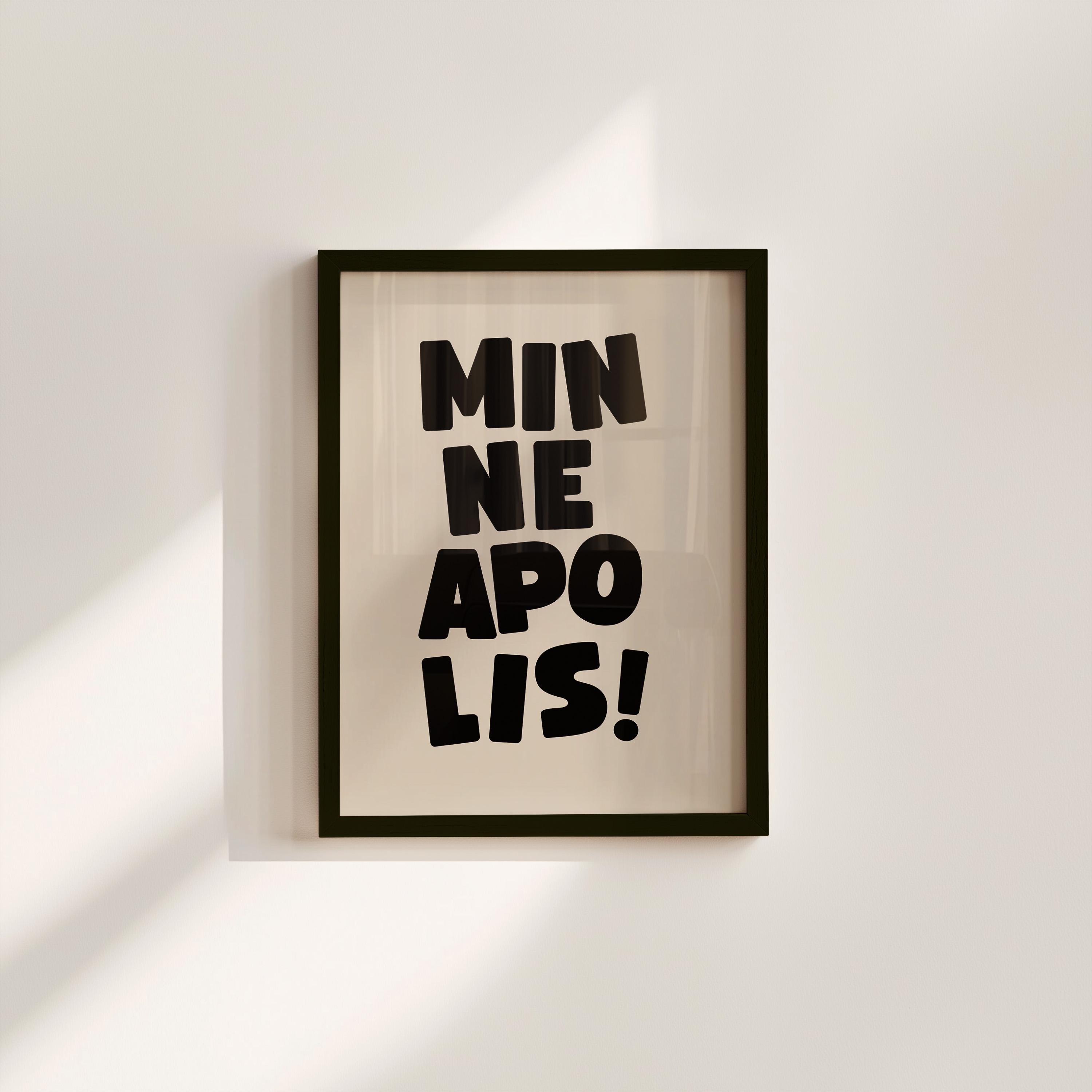 Minneapolis Minimal Digital Art Print