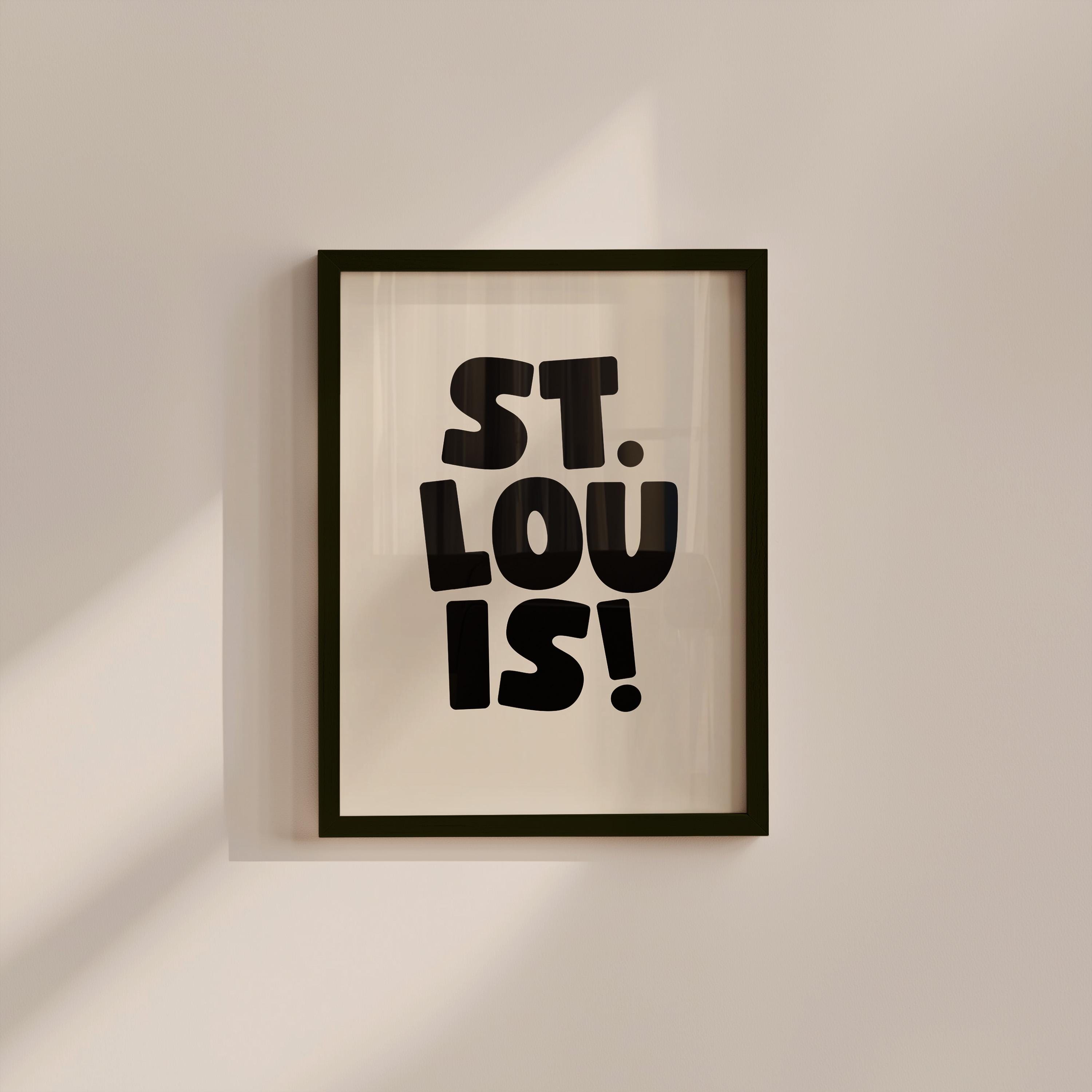 St. Louis Minimal Digital Art Print