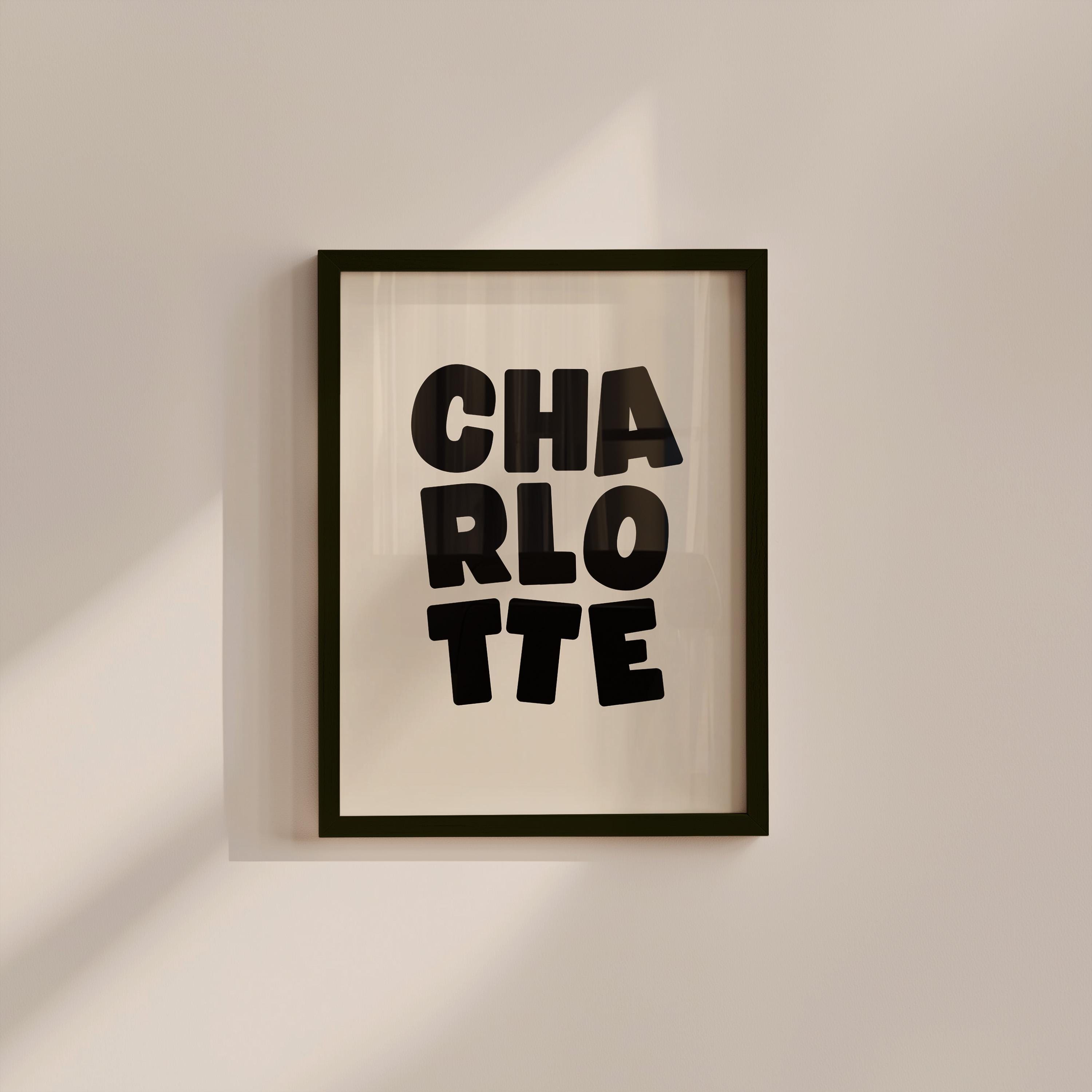 Charlotte Minimal Digital Art Print