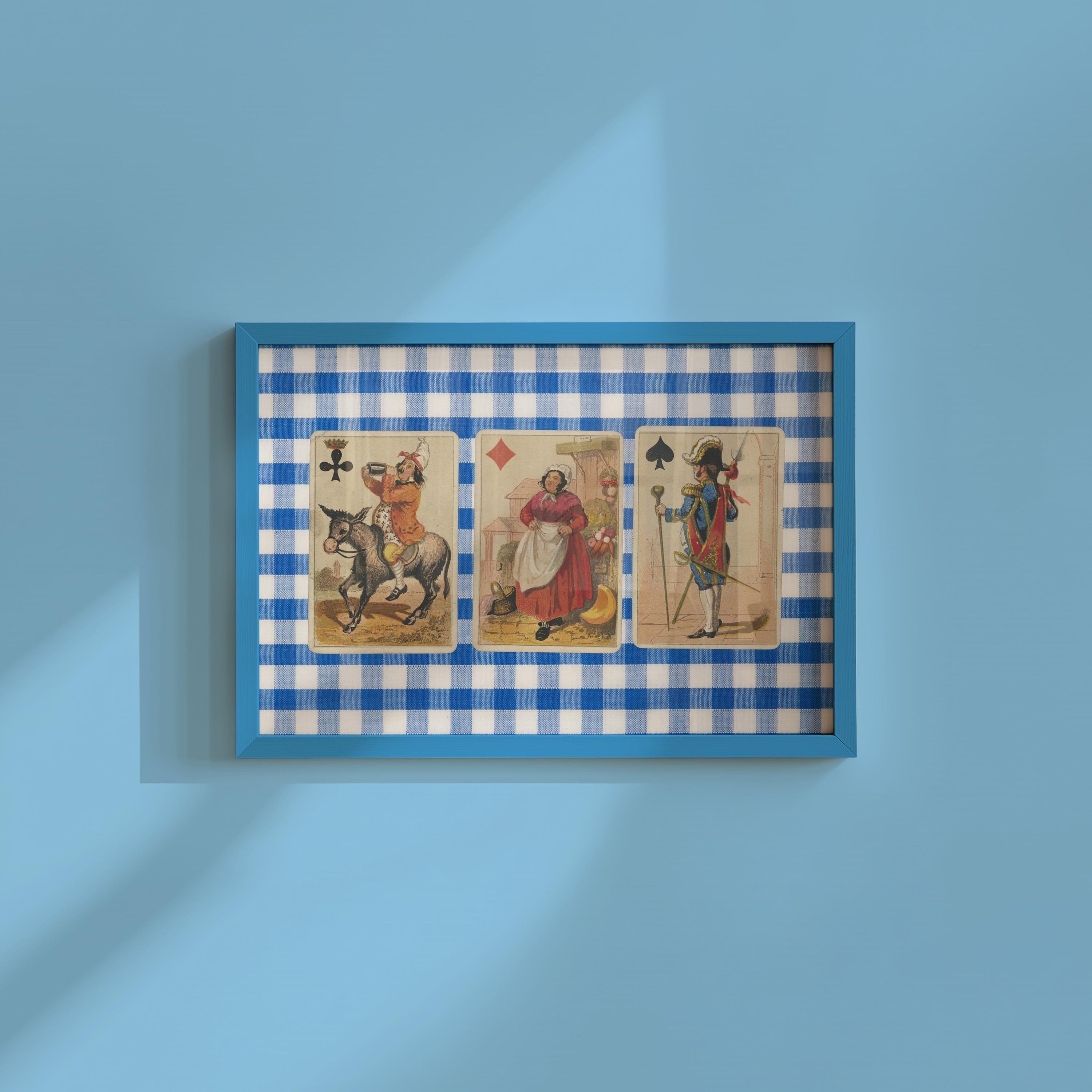 Townspeople Cards Digital Art Print