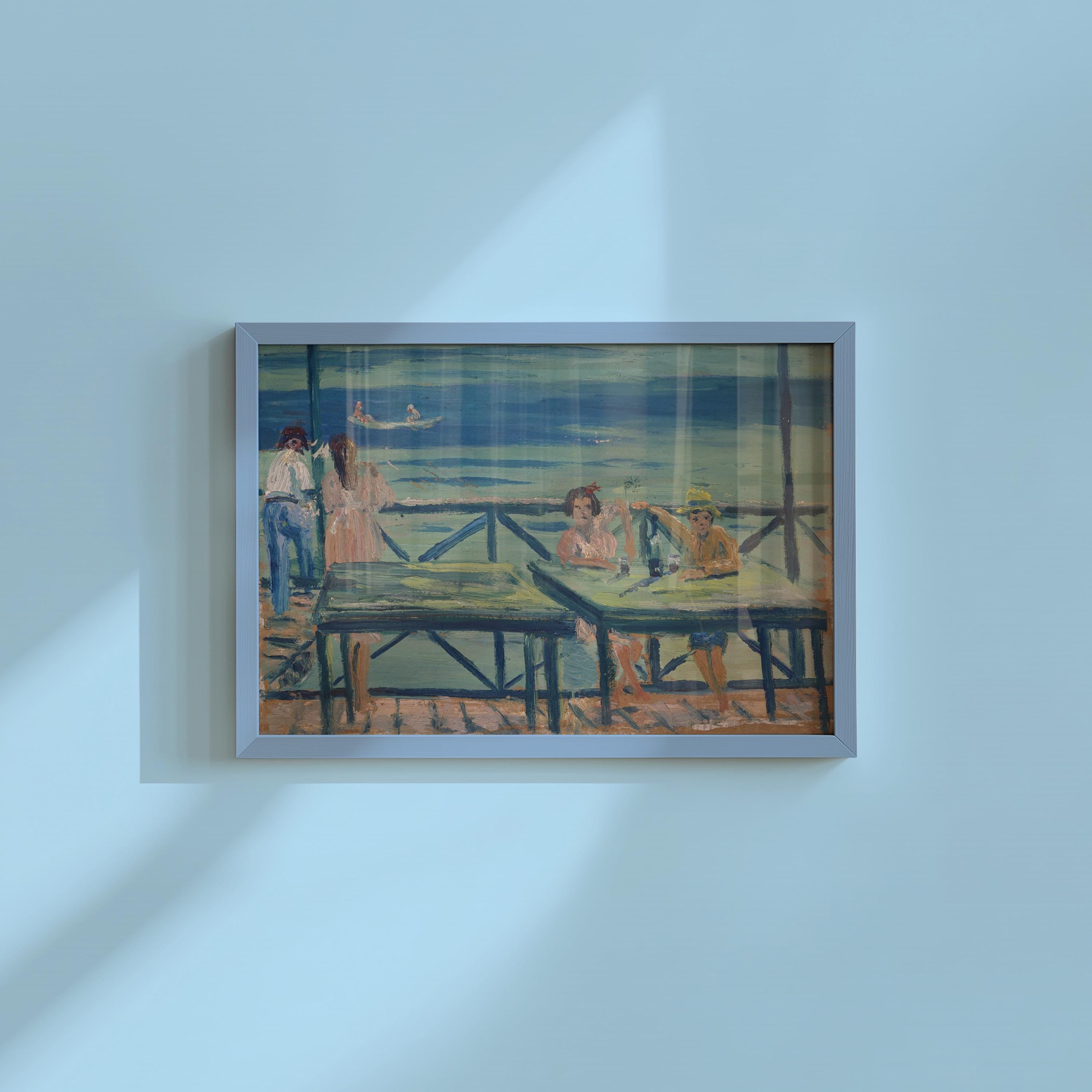 Kids at the Inn Digital Art Print