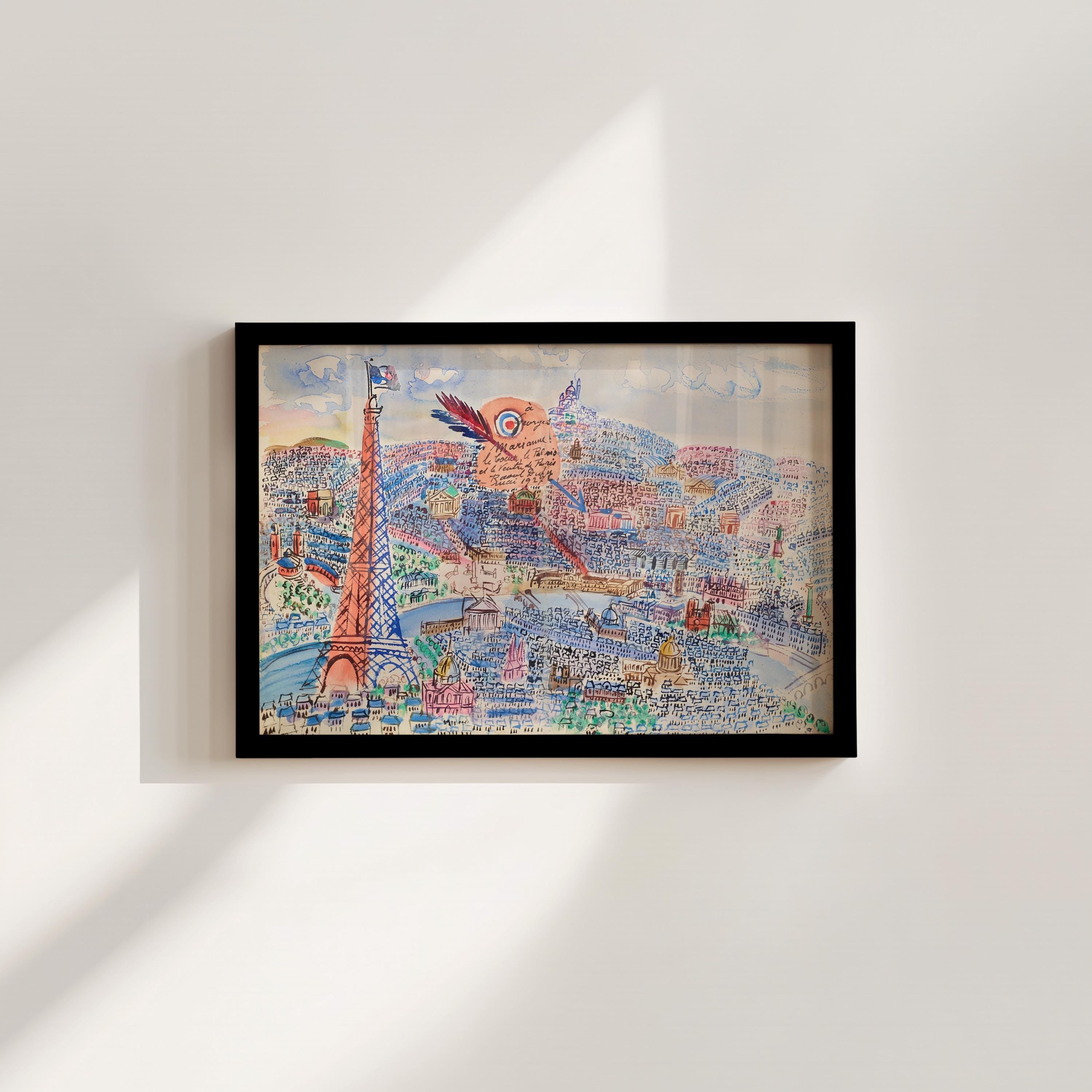 Paris Painting Digital Art Print