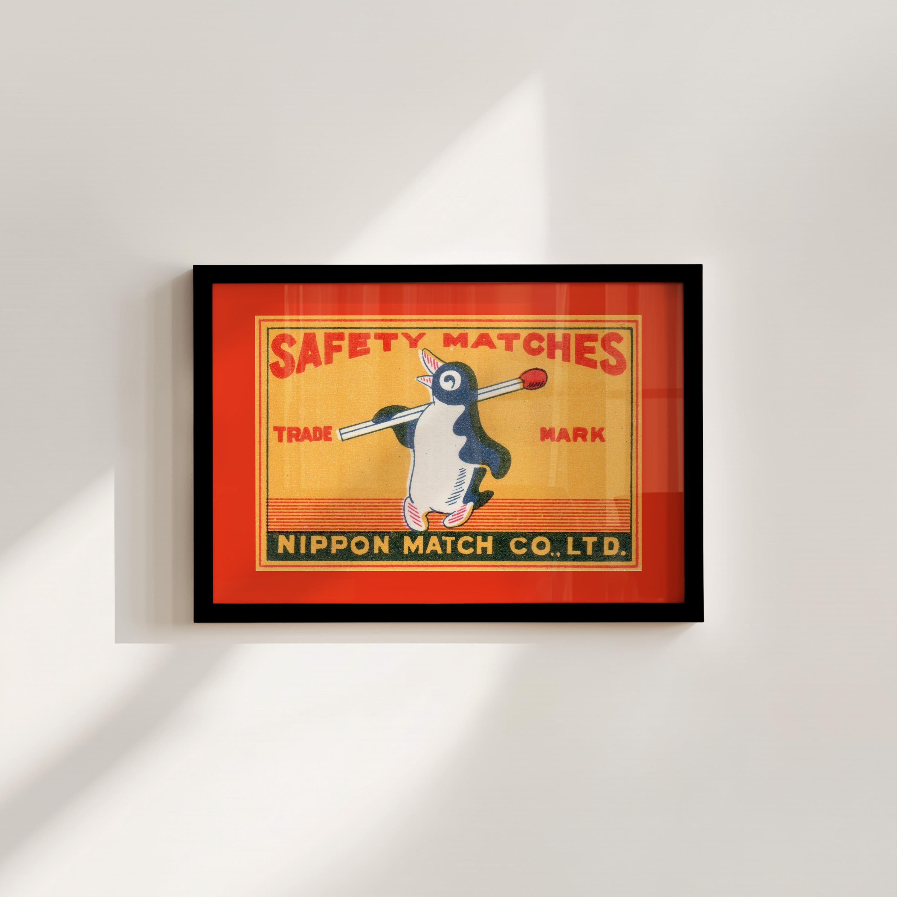 Penguin Matches Digital Art Print