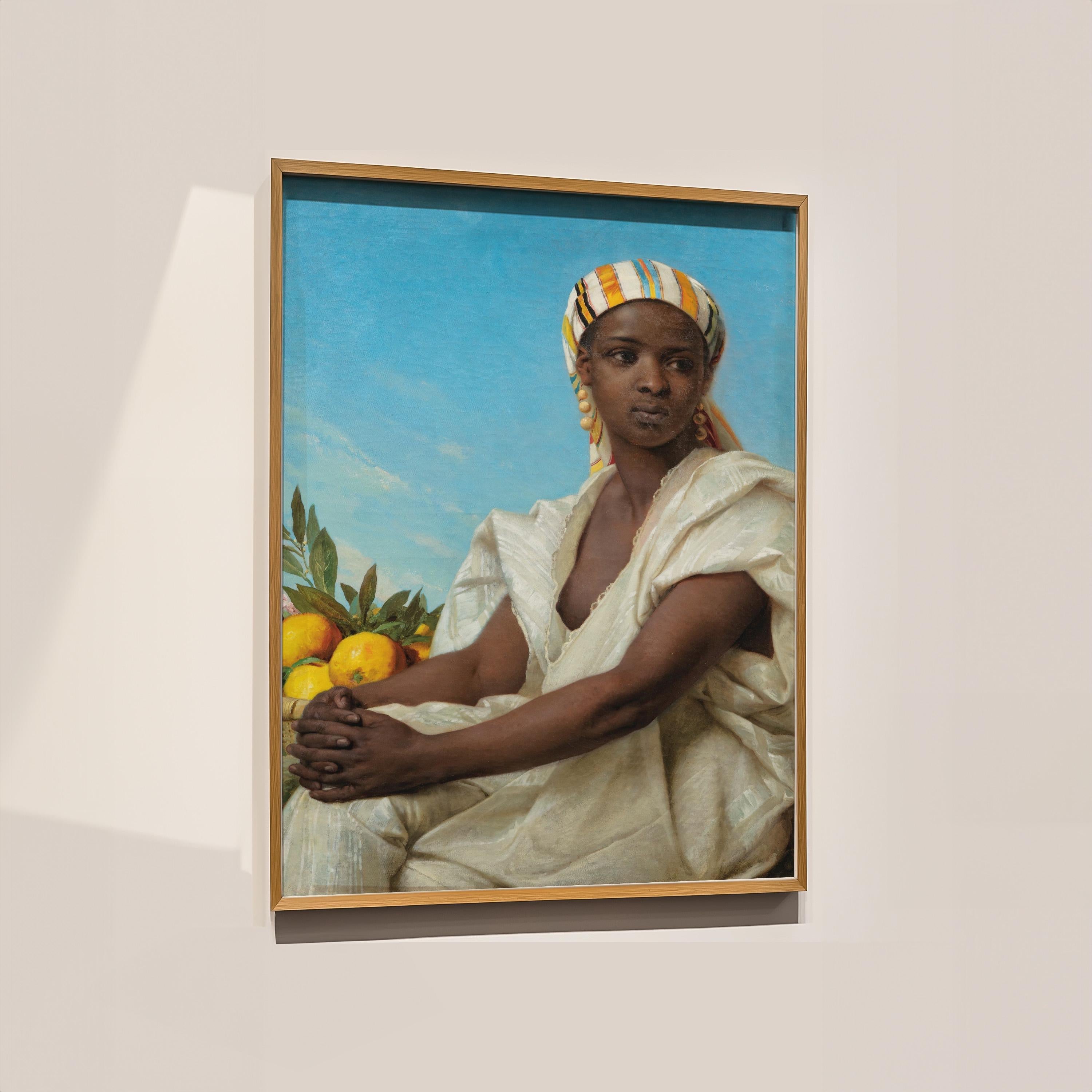 Portrait of a Black Woman Digital Art Print