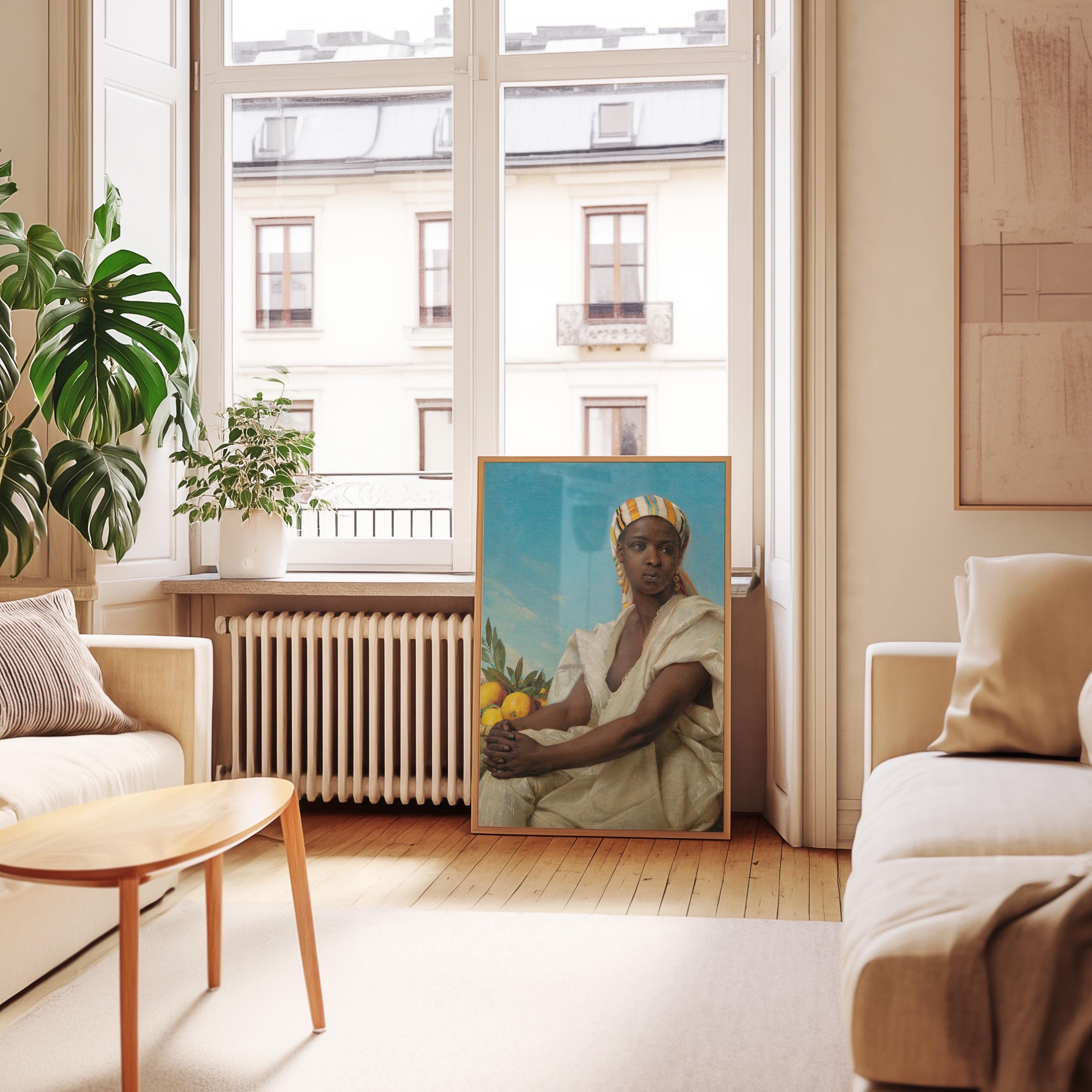 Portrait of a Black Woman Digital Art Print