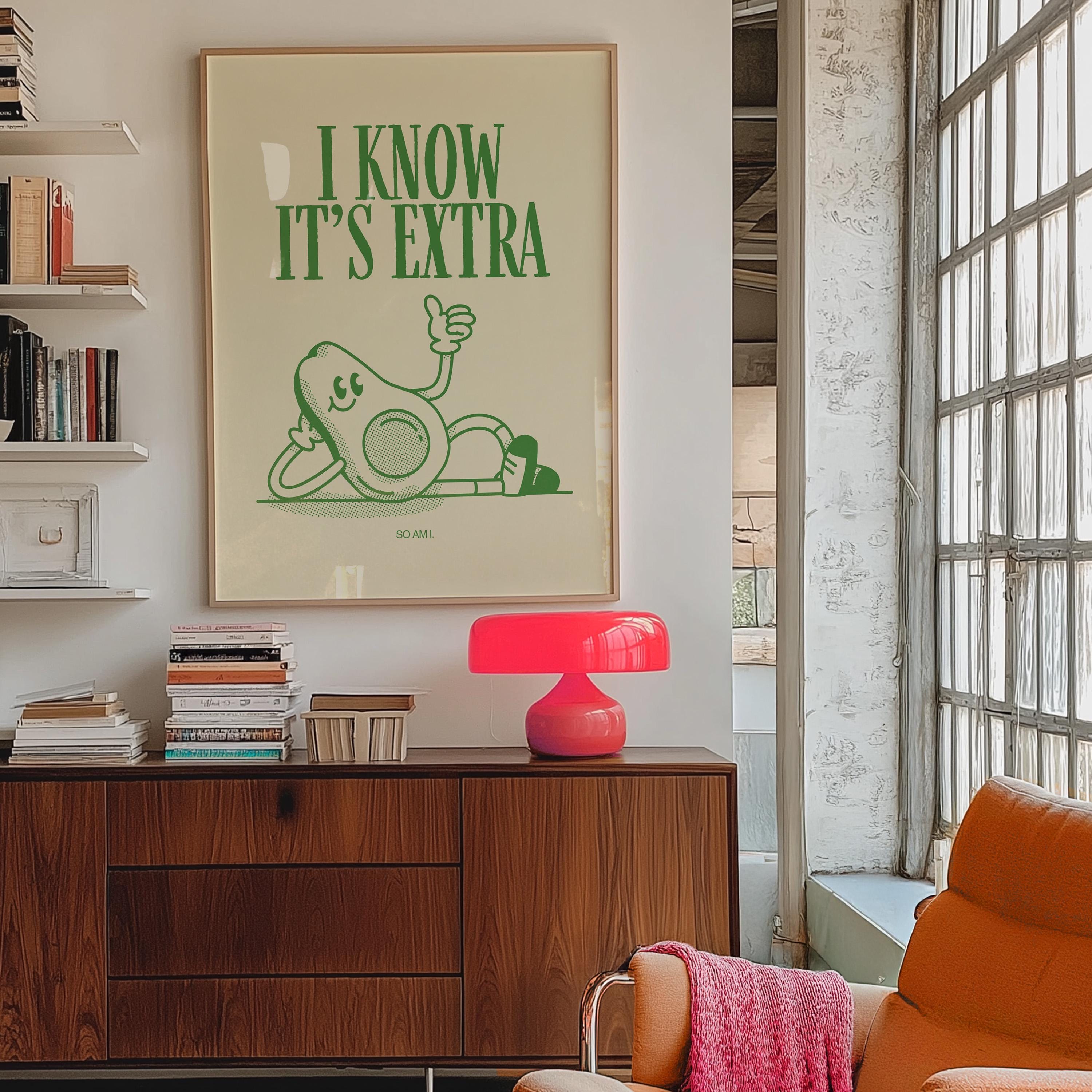 Guac is Extra Cartoon Digital Art Print