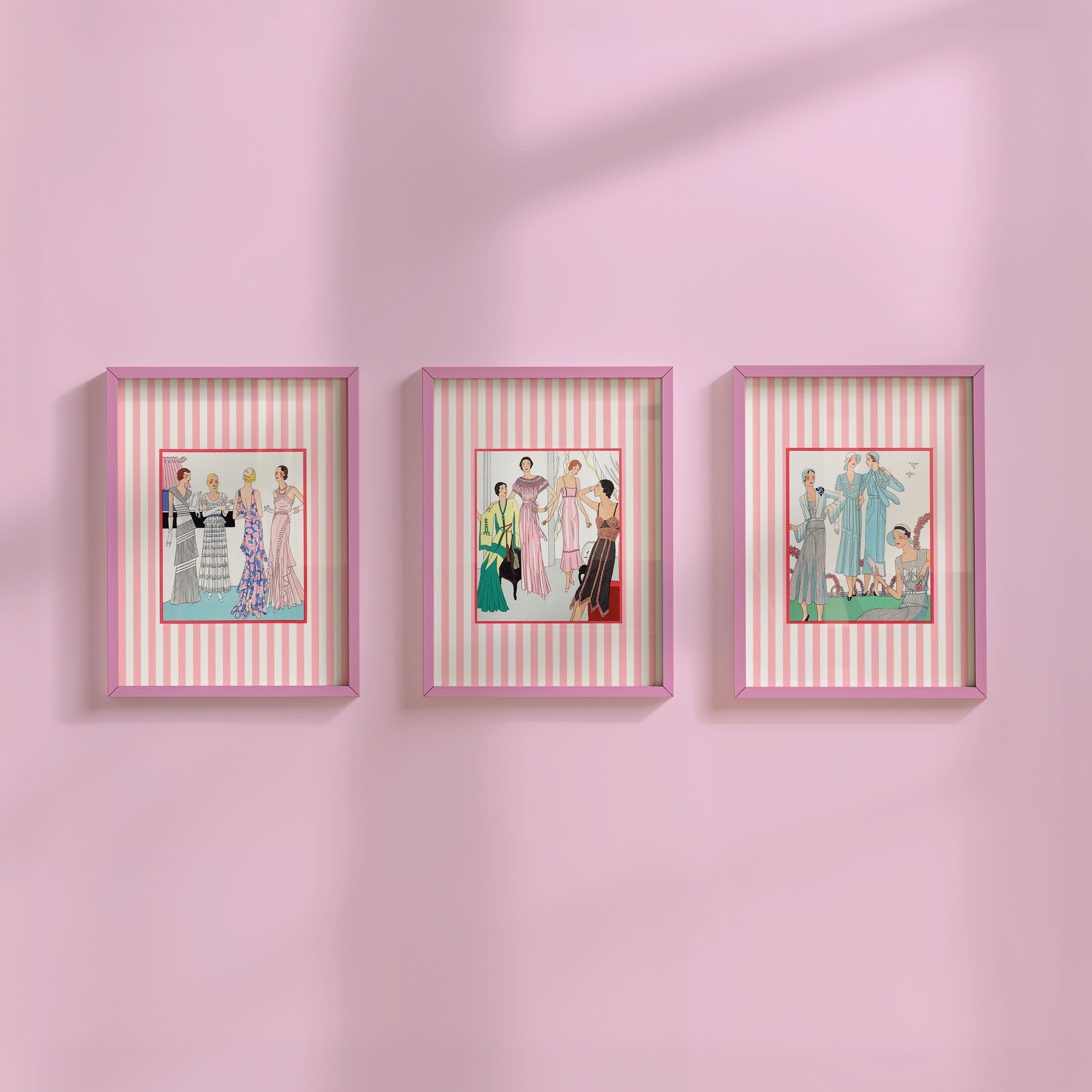 Gallery Wall Set of 3 Digital Art Prints