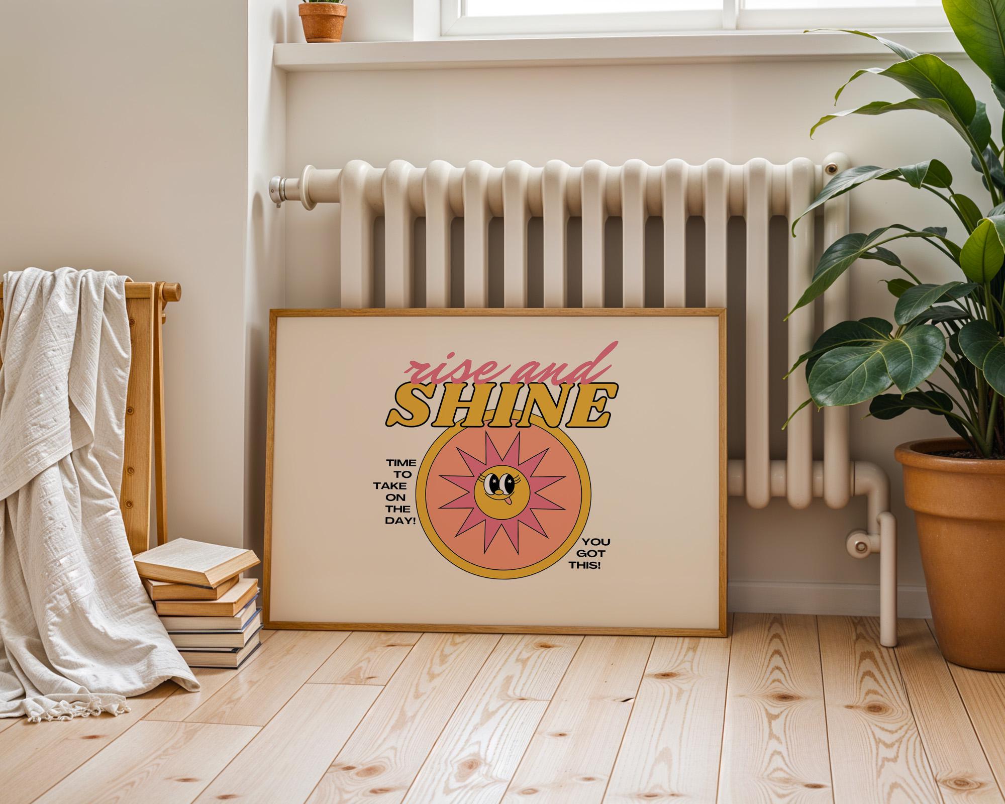 Digital Prints-Gift For Teacher-Wall Art Print-Downloadable Print-Trendy Art-70s Art Print-Education Print-Classroom Print-Homeschool Art