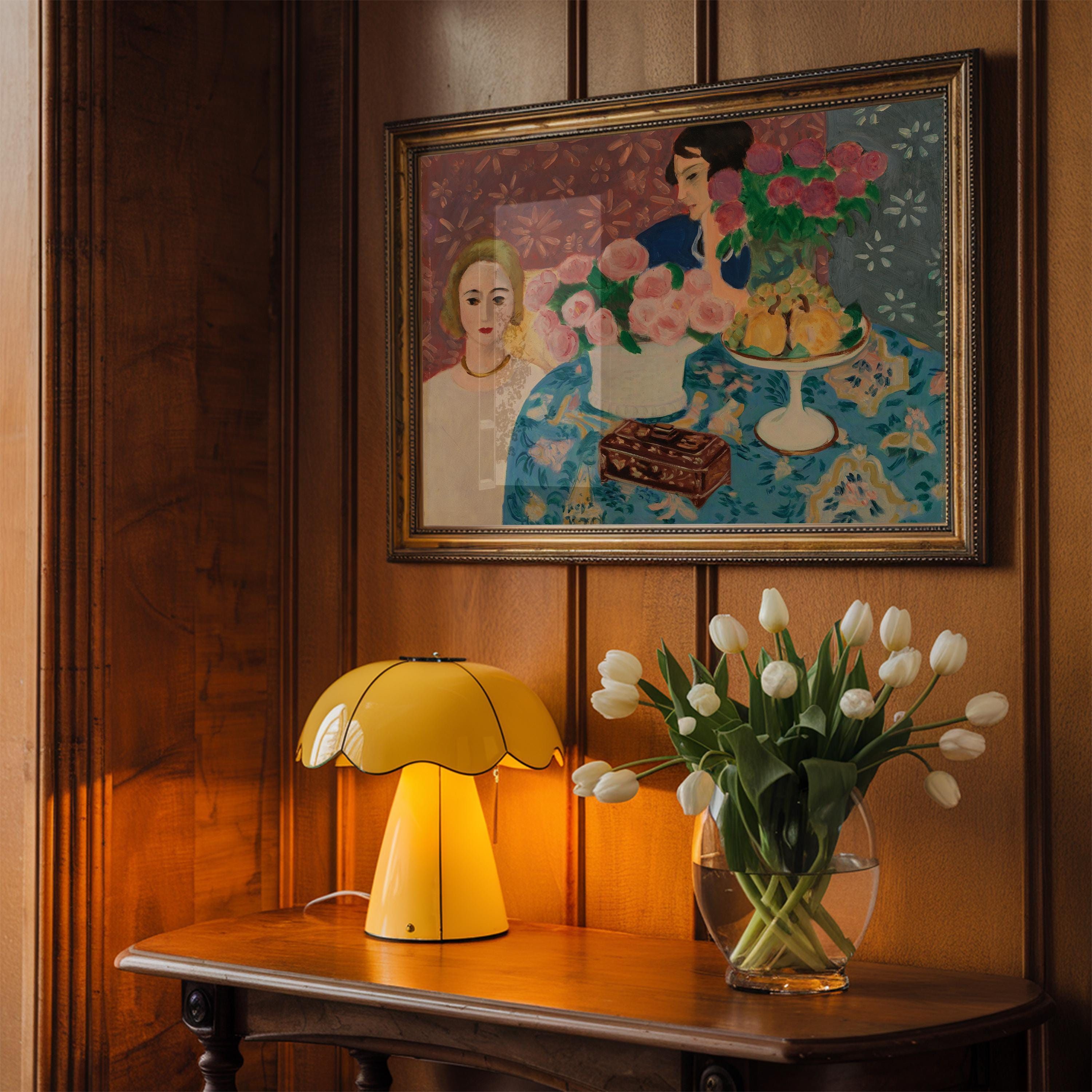 Chinese Casket by Henri Matisse, Vintage Red and Yellow Interior Art, Mid Century Modern Art, Gallery Decor, Art Lovers, Digital Download