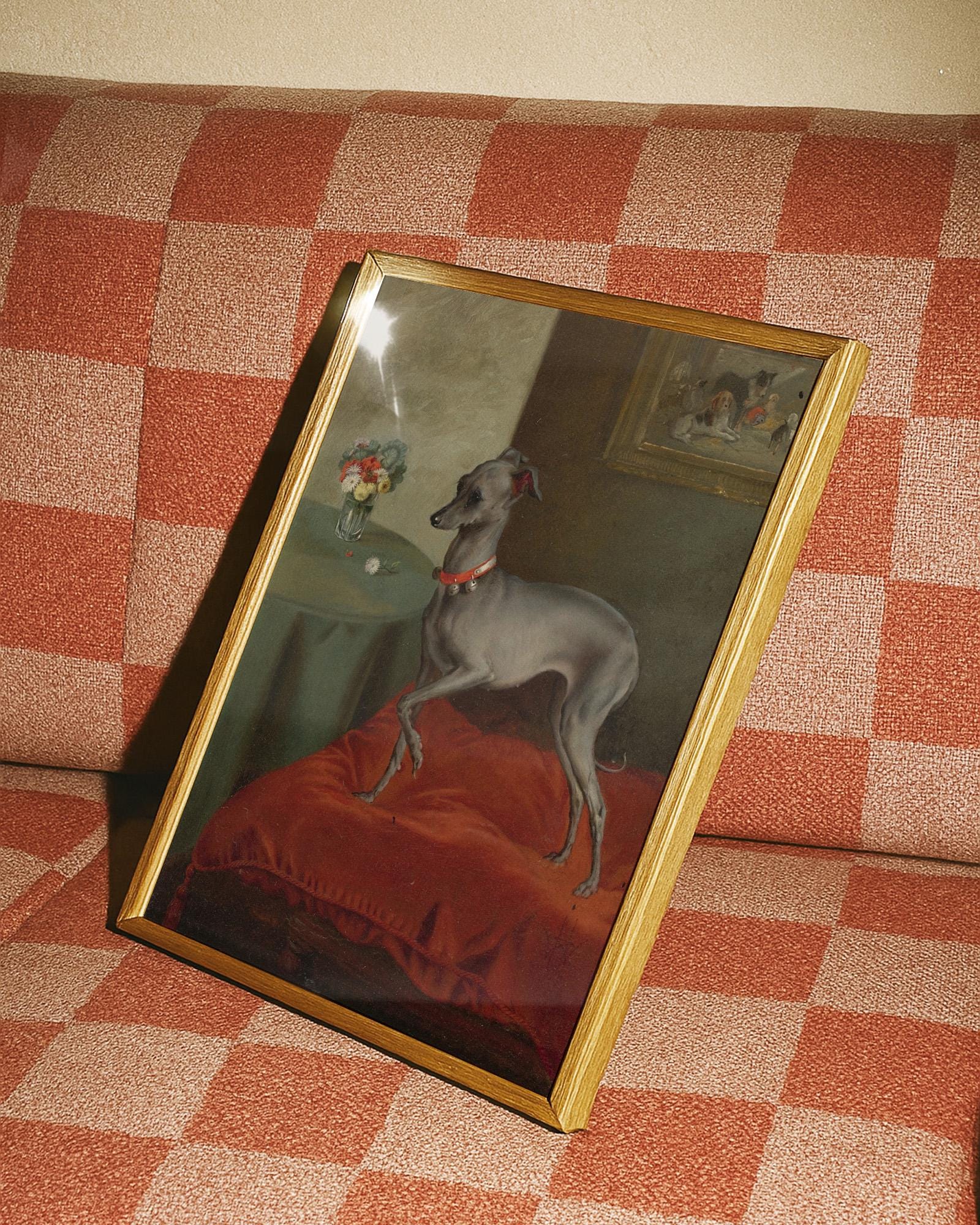 Italian Greyhound Art Print, Vintage Cute Dog Portrait Art Print, 19th Century Classic Dog Art, Digital Download, Classic Dog Art