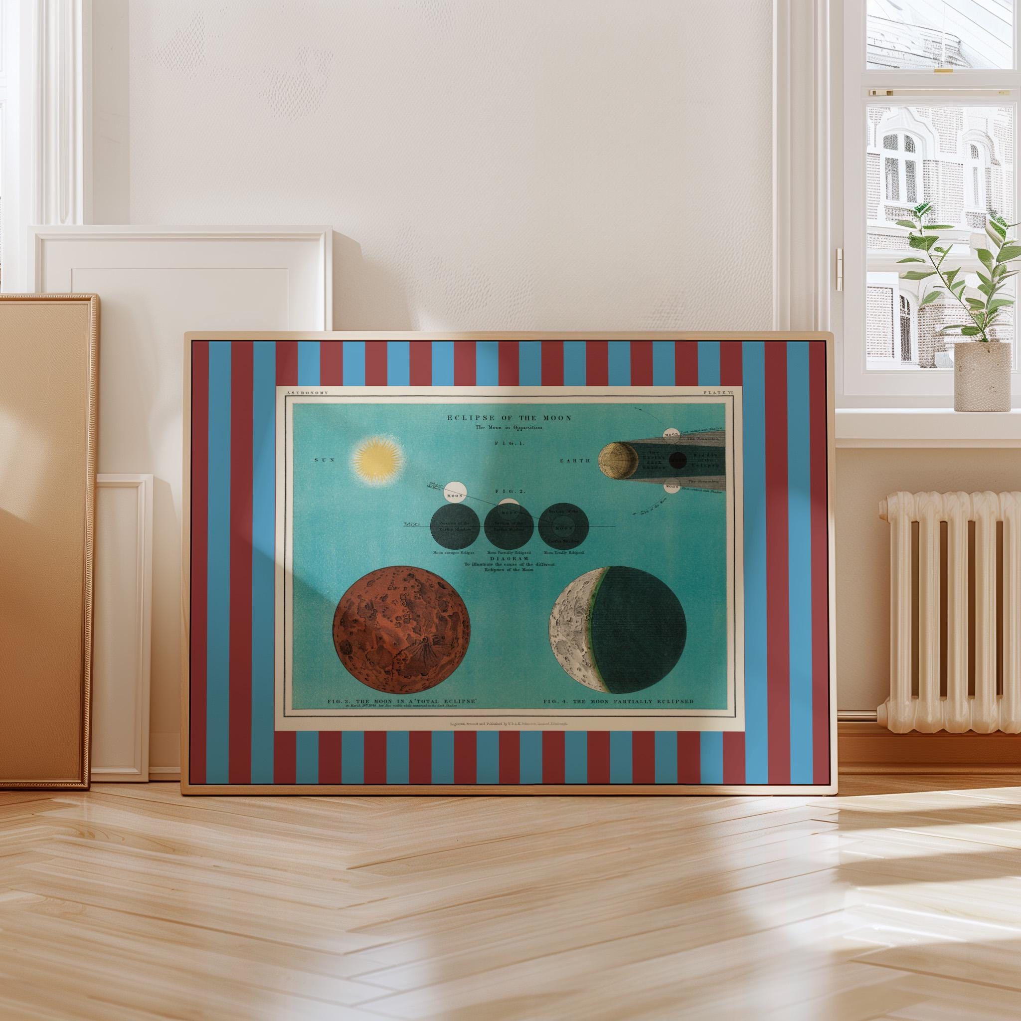 Planets Nursery Art Print: Eclectic Kids Room Decor (Digital Download)