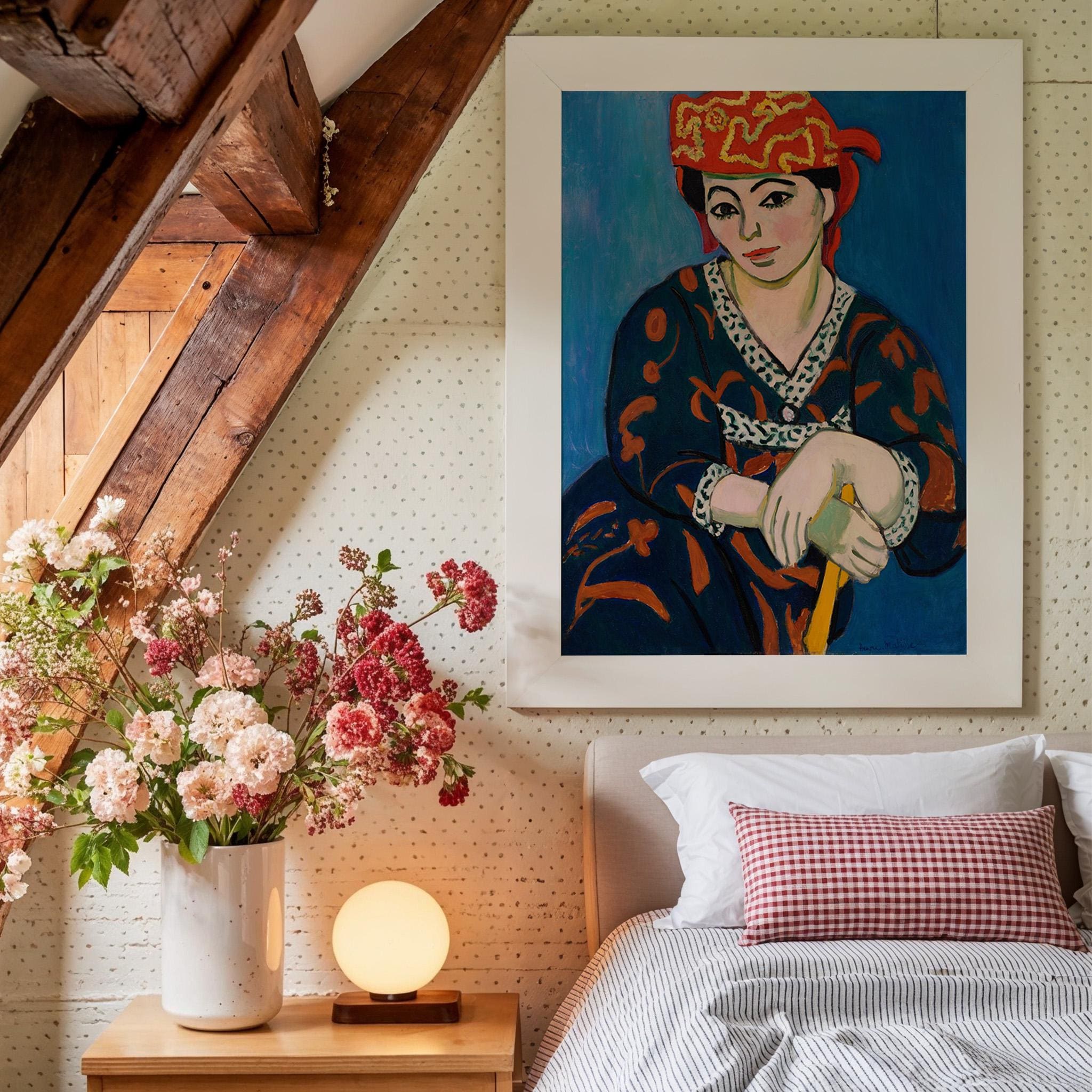 Henri Matisse Painting Print, Fine Art Digital Download, Art Print, Classic Art Print, Large Wall Art Print, Abstract Poster, Red Madras