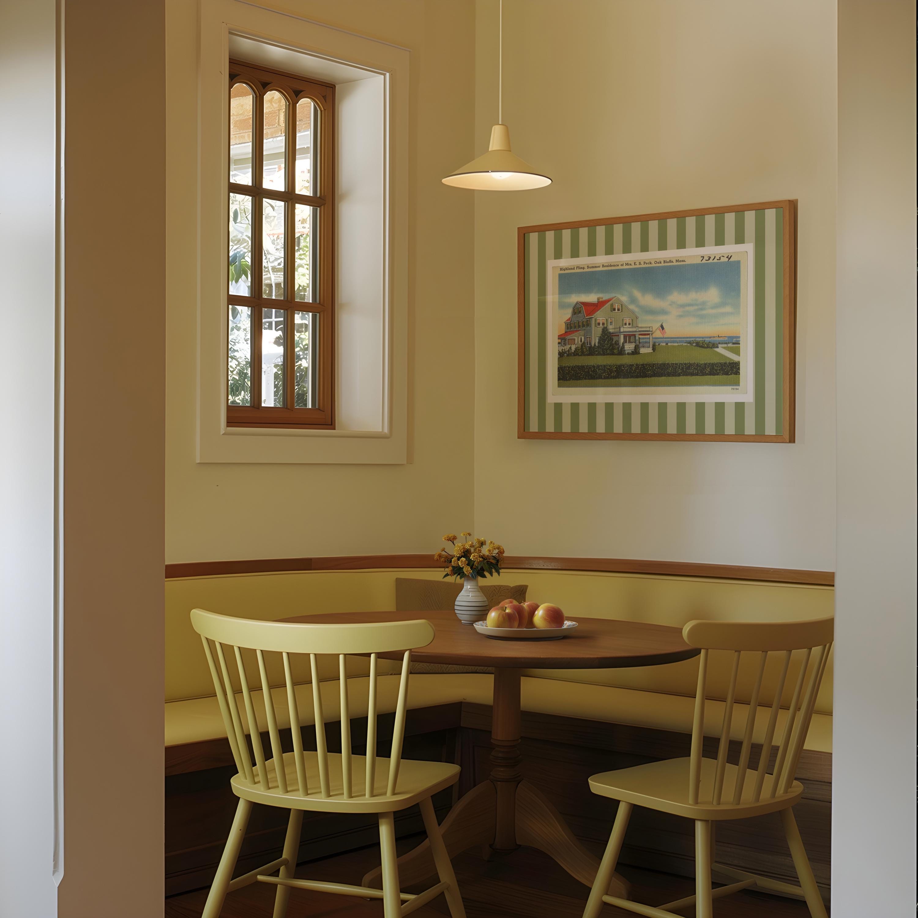 Marthas Vineyard Art Print: Coastal Massachusetts Vintage Art (Digital Download), Oak Bluffs Art Print, Oak Bluffs Decor, New England Art