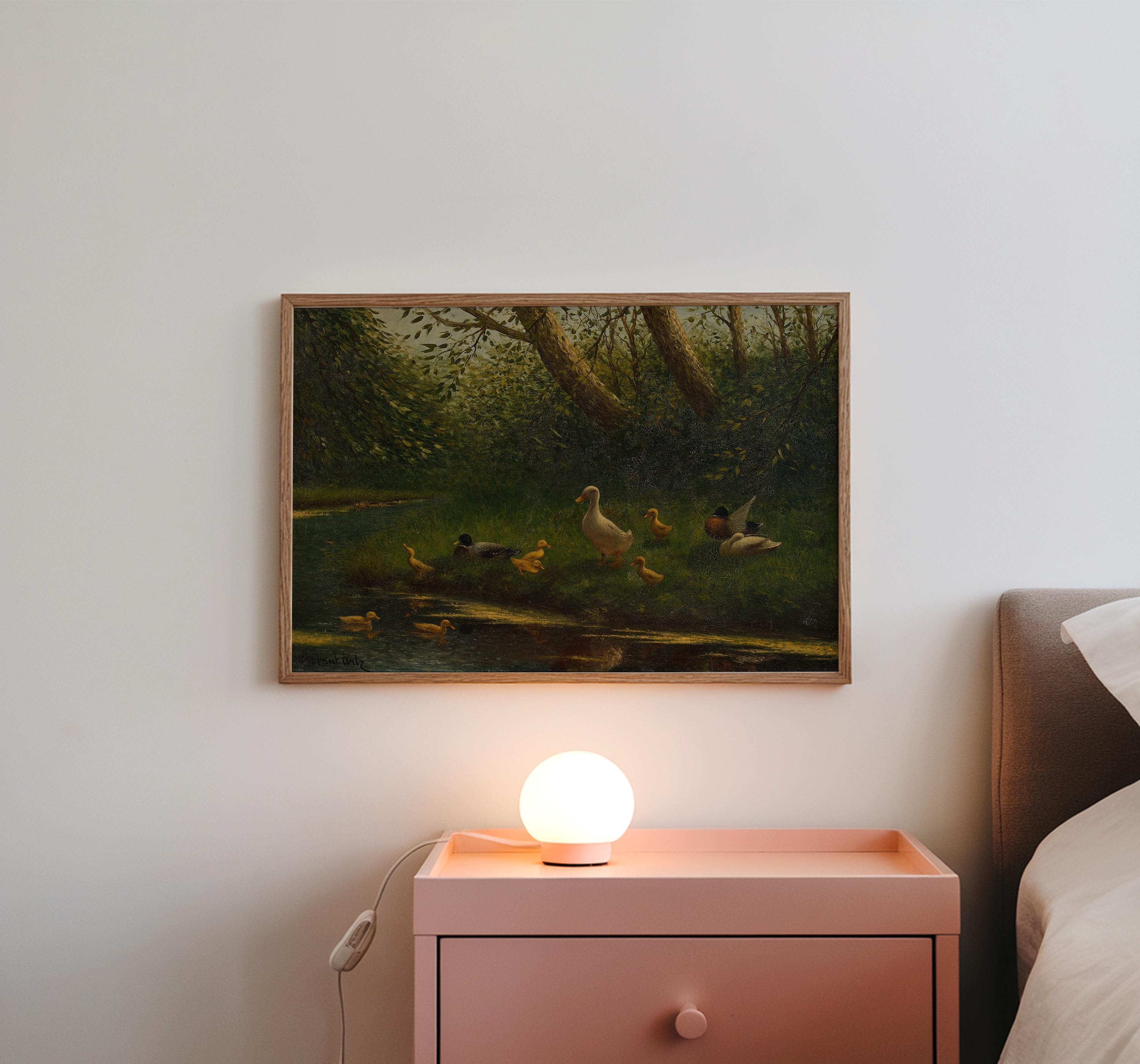 Whimsical Duck Print, Nature Wall Art (Digital Download)