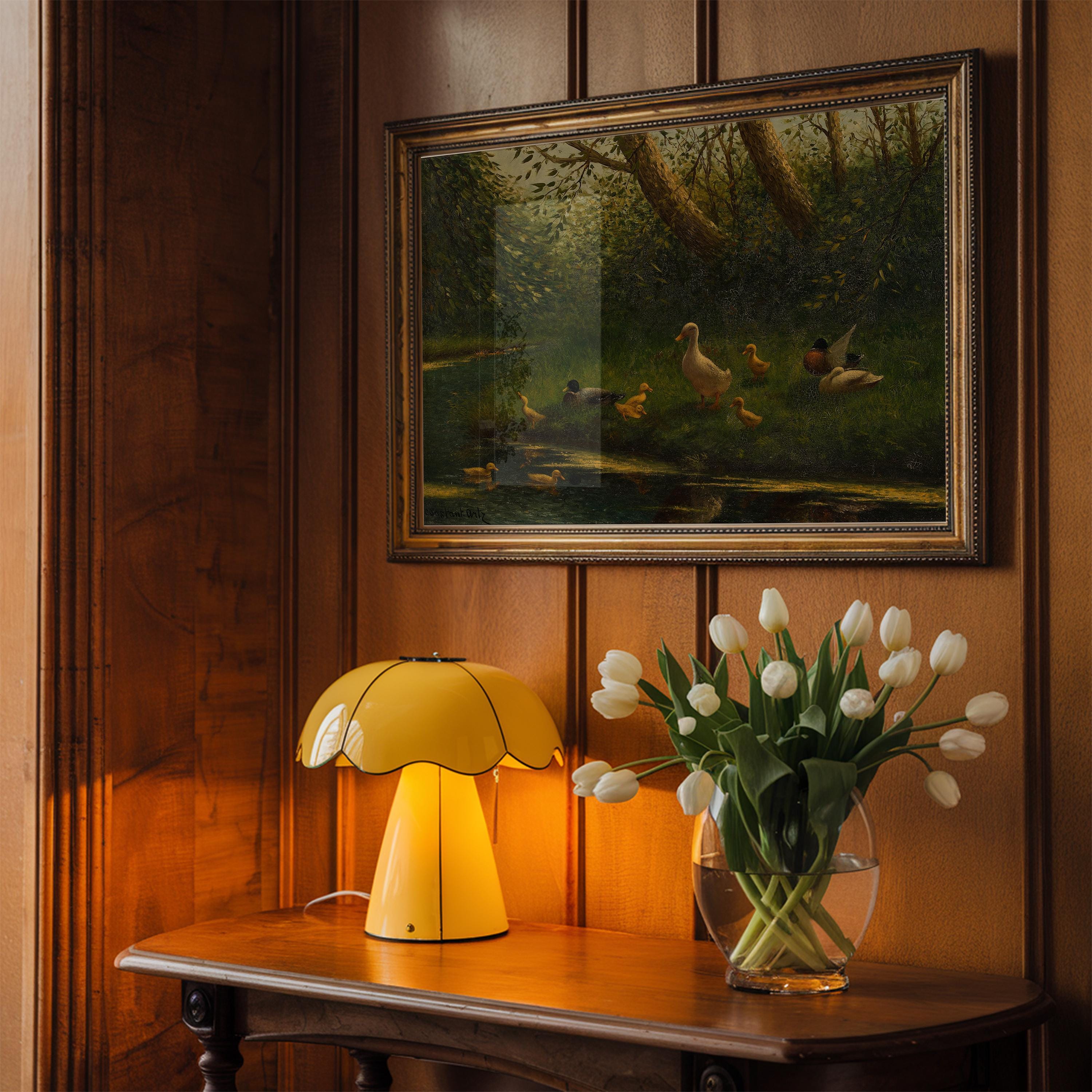 Whimsical Duck Print, Nature Wall Art (Digital Download)
