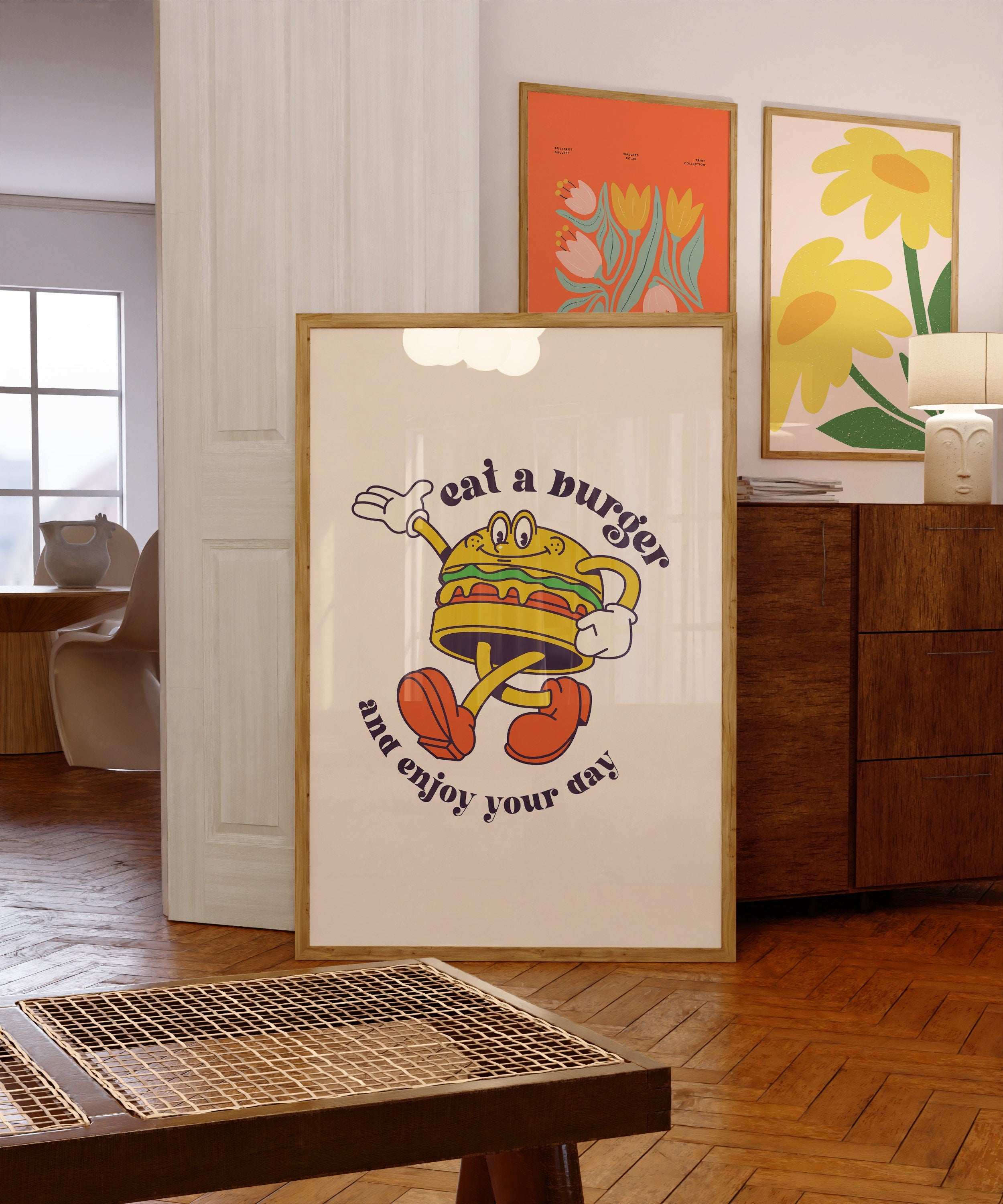 Cheeseburger Kitchen Digital Art Print