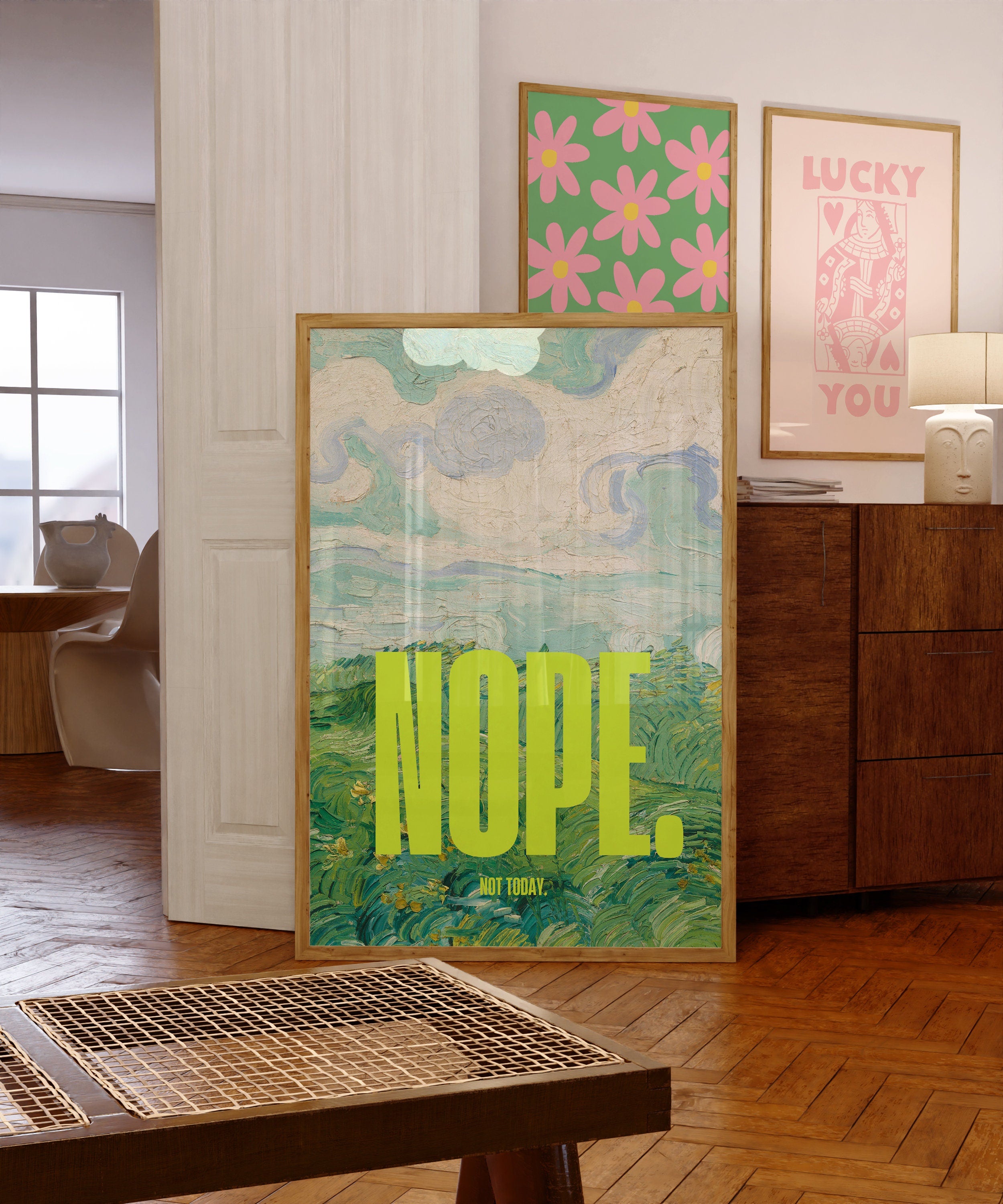 Altered Painting Nope Not Today Digital Prints: A Modern Art Revolution