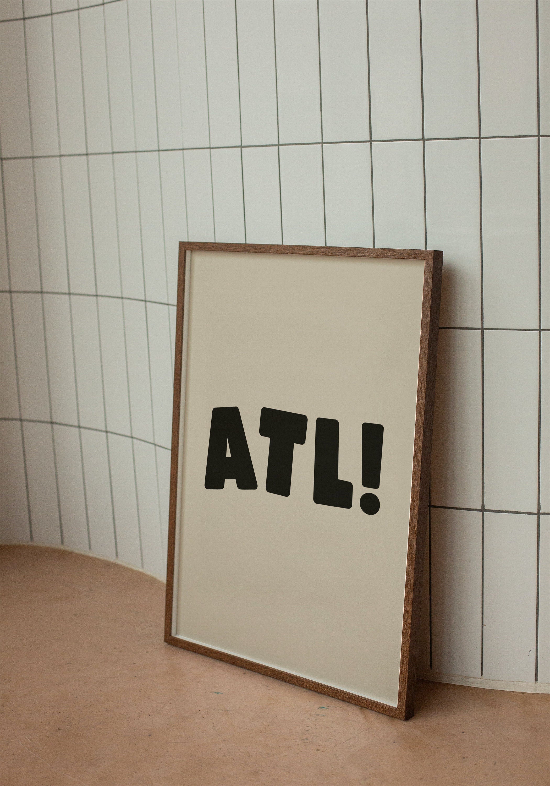 ATL Atlanta Minimal Digital Art Print