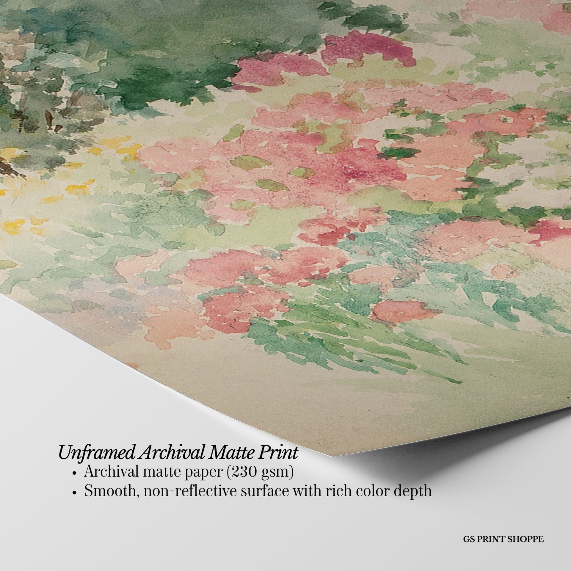 Flower Garden Horizontal Art Print