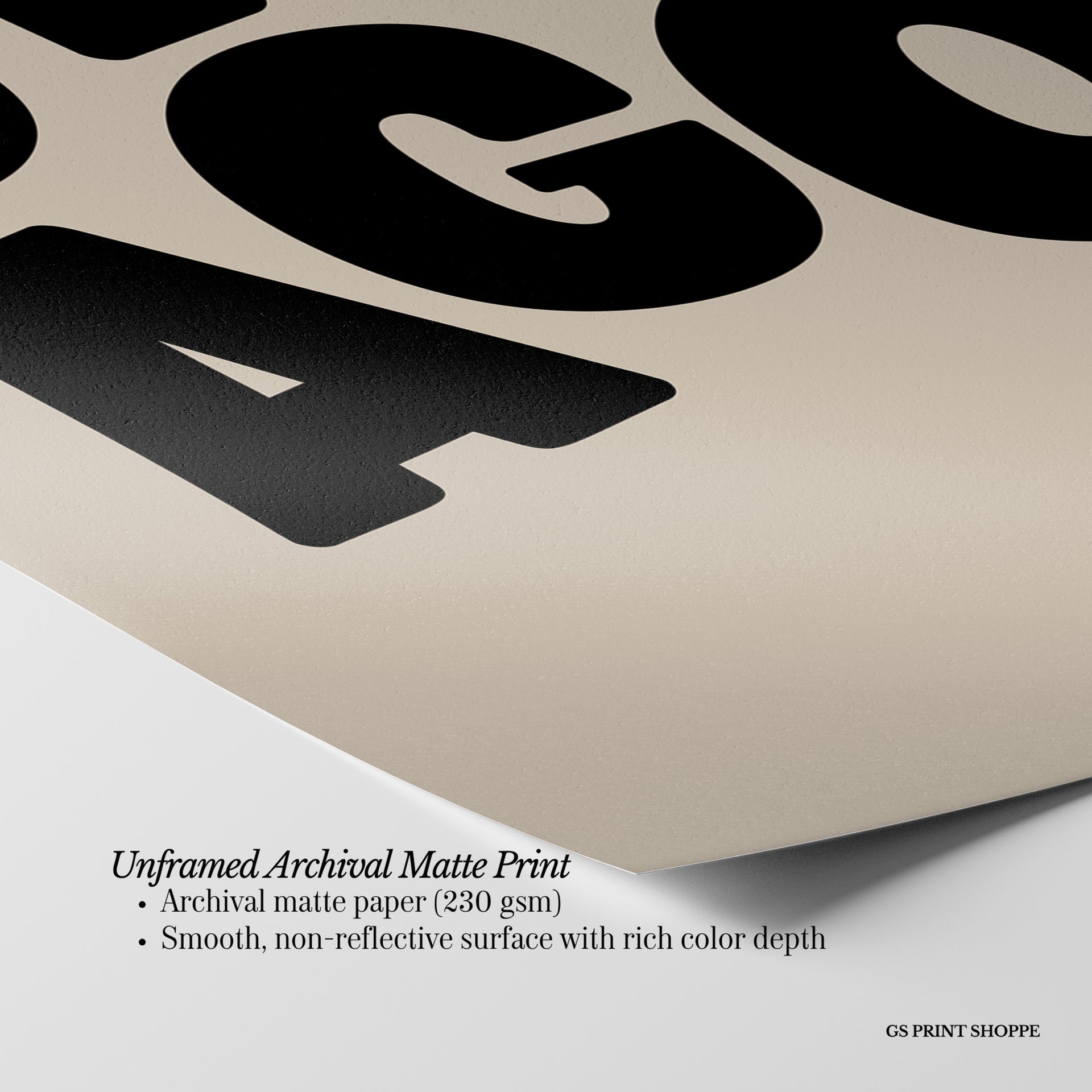 Chicago Beige Vertical Art Print