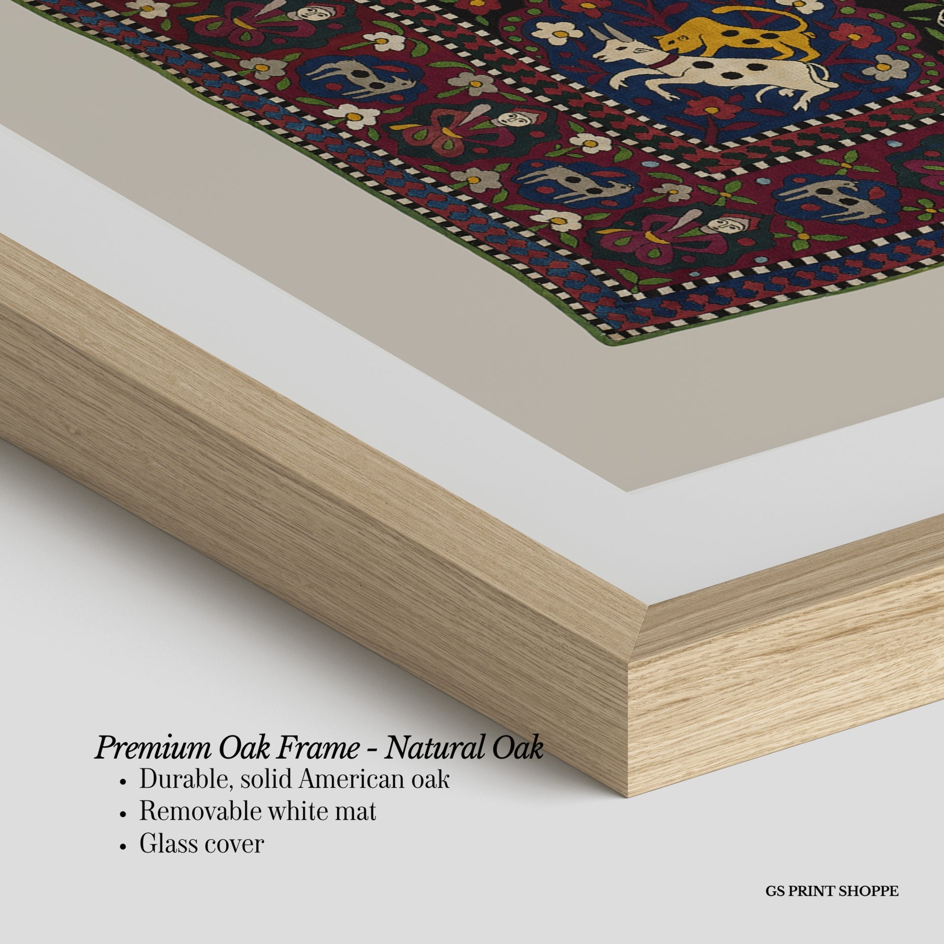 Maroon Rug Horizontal Art Print