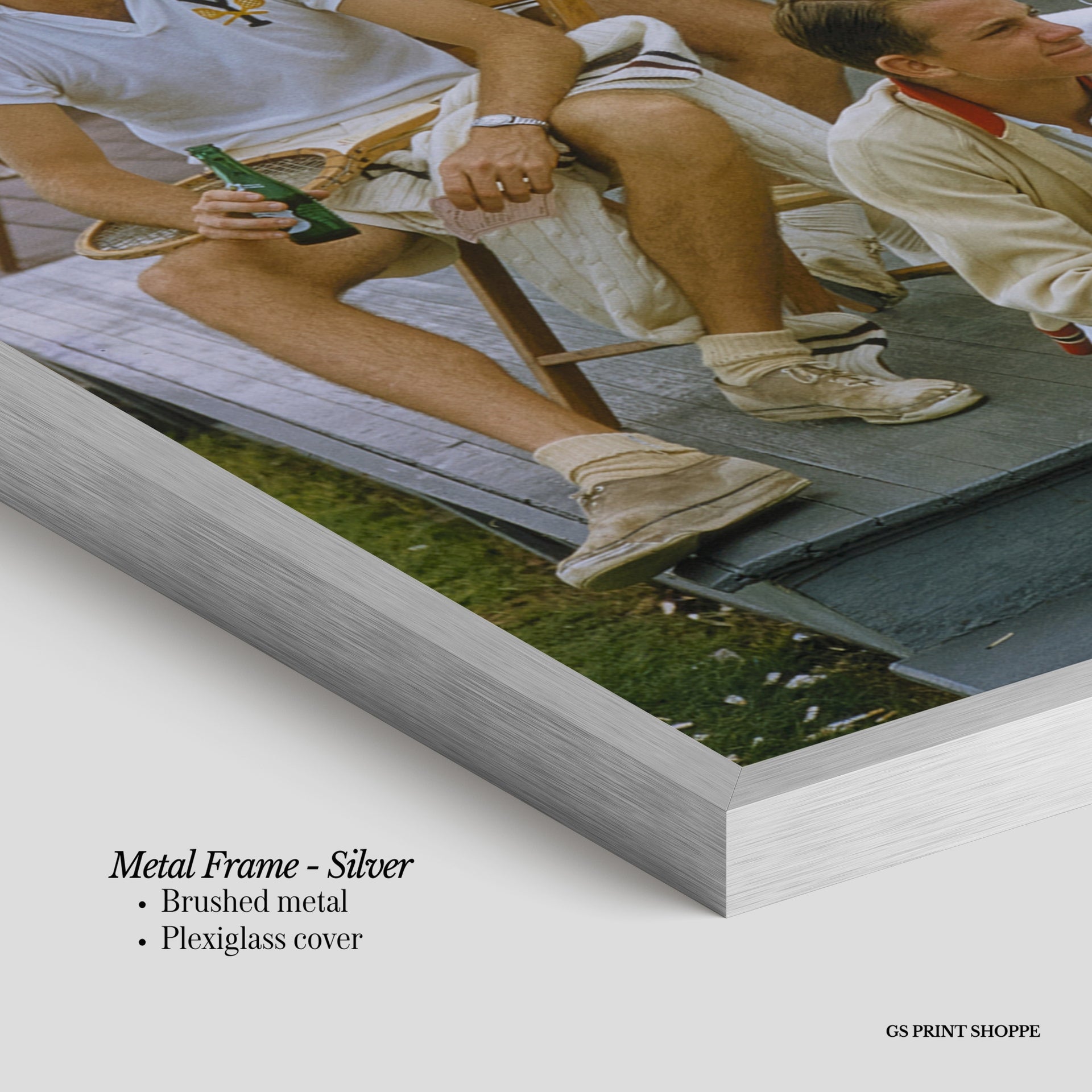 Tennis Team Steps Vertical Art Print