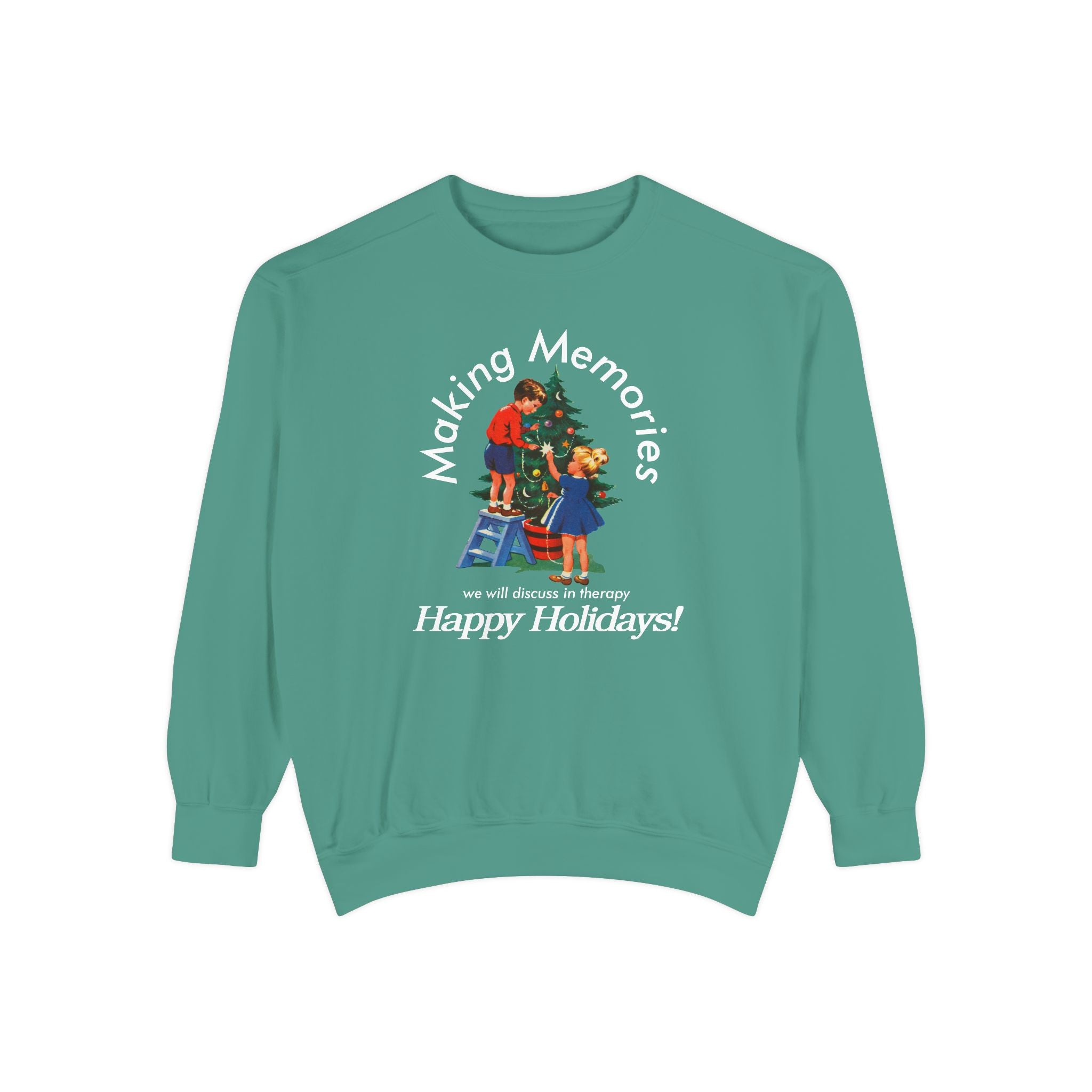 Making Memories Holiday Comfort Colors Crewneck Sweatshirt