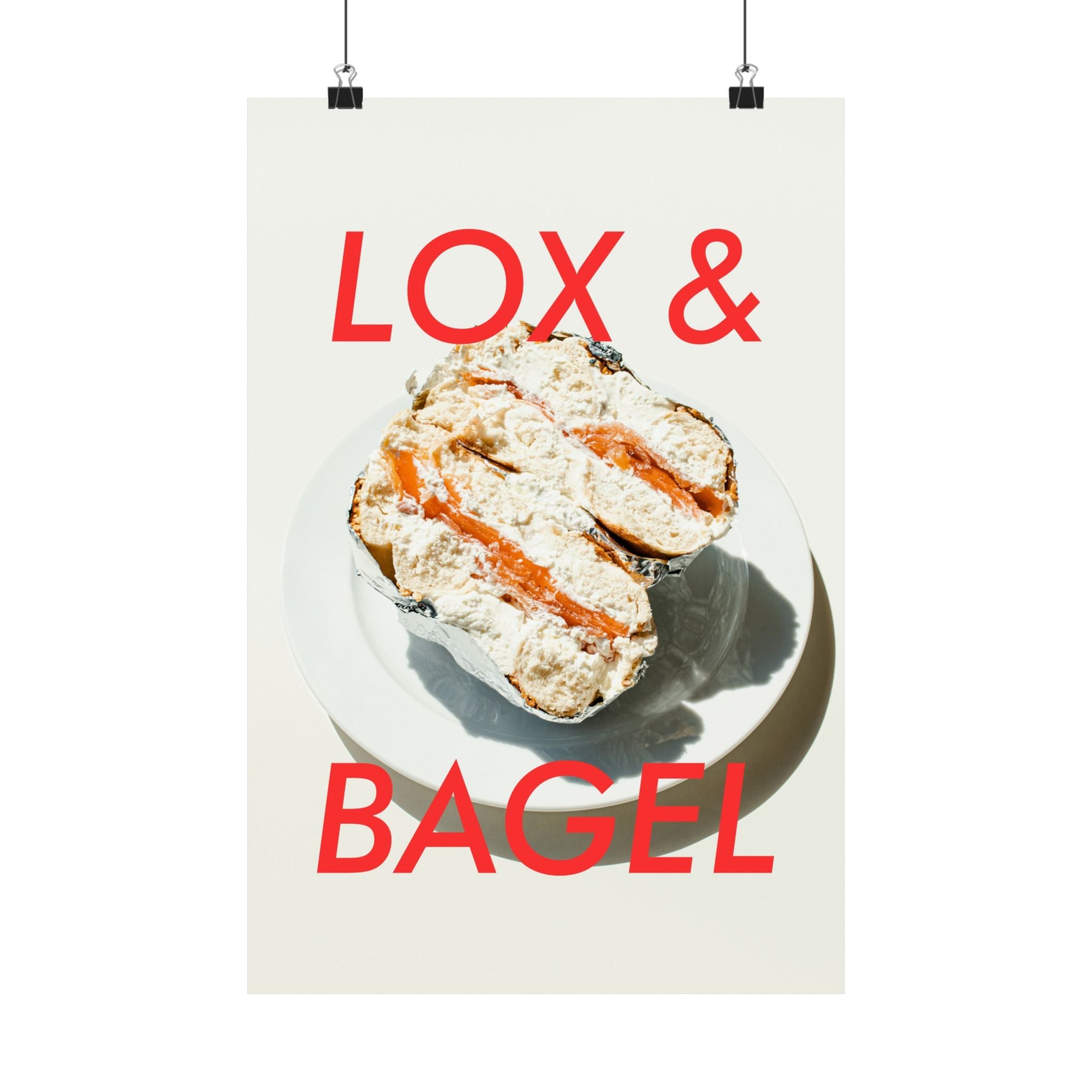 Lox and Bagel Physical Poster