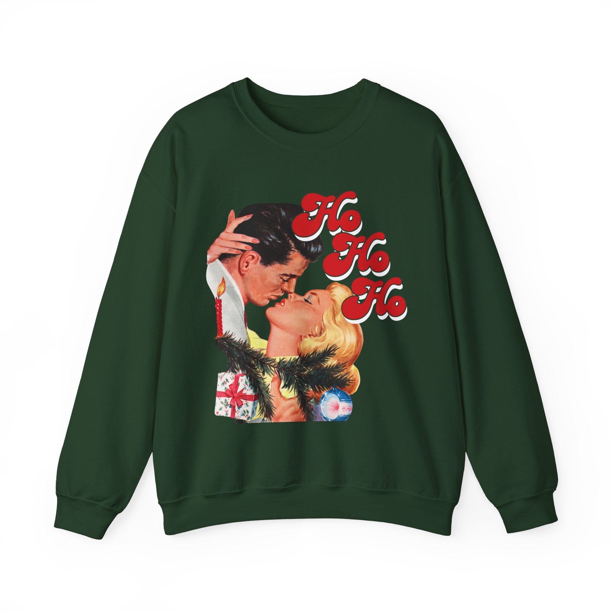 Ho Ho Ho Holiday Gildan Crewneck Sweatshirt