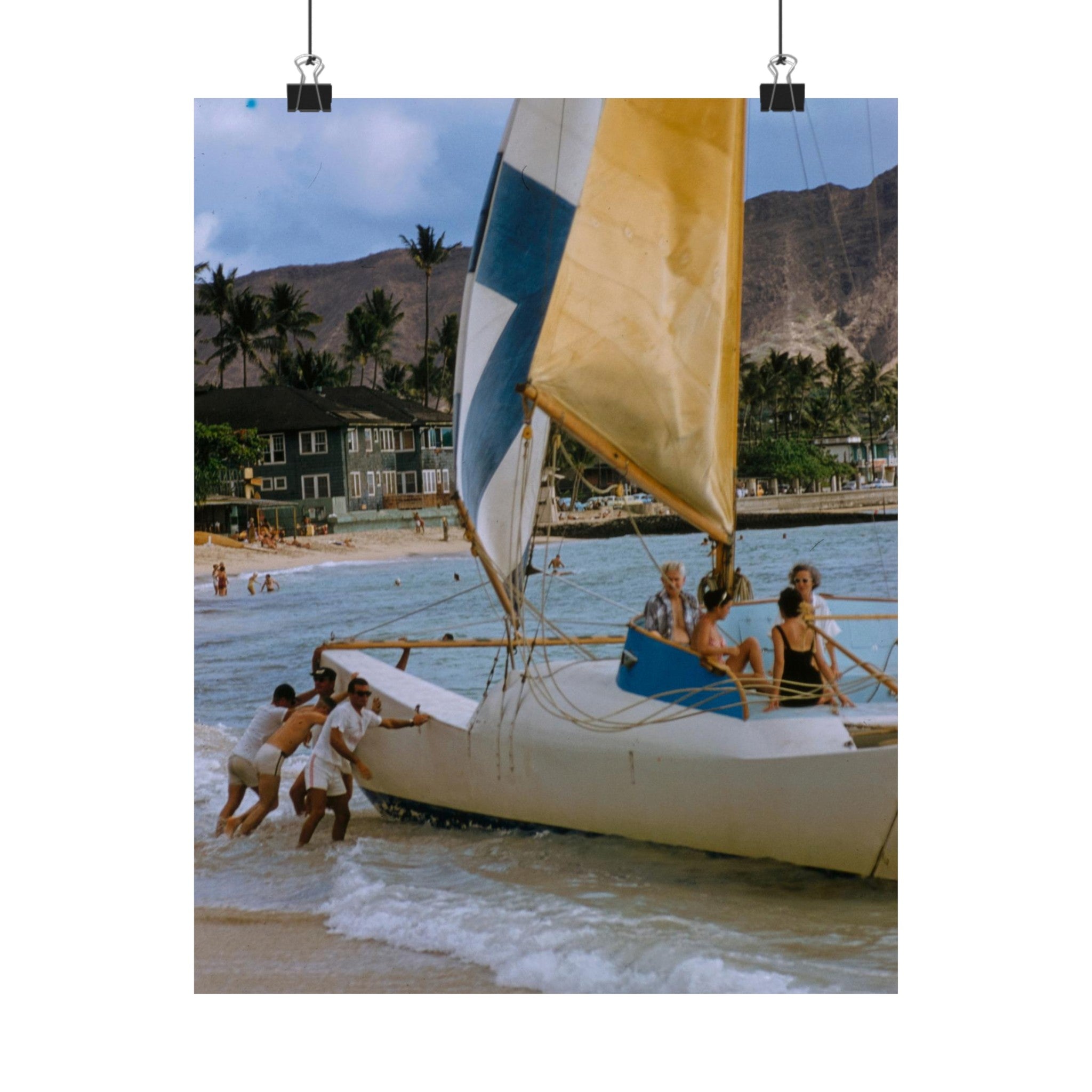 Vintage Hawaii Photograph Physical Poster