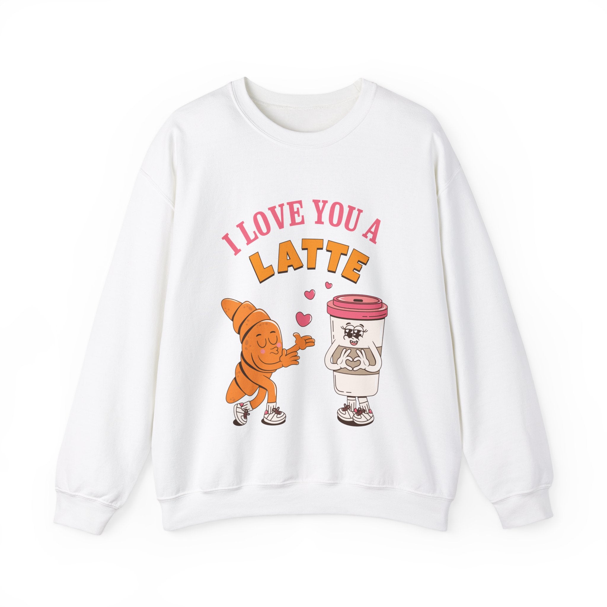 I love you a latte Valentines Day Crewneck Sweatshirt