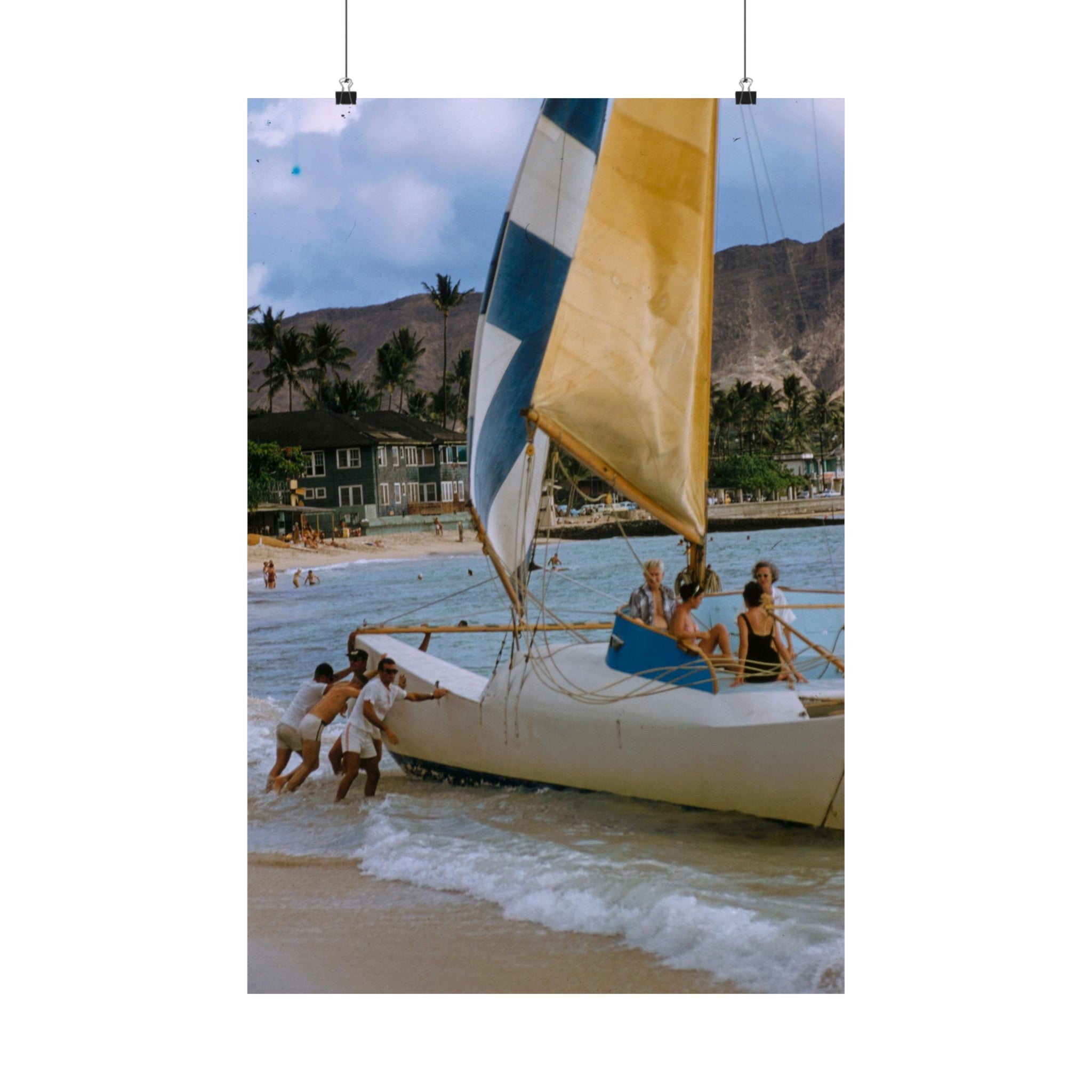 Vintage Hawaii Photograph Physical Poster