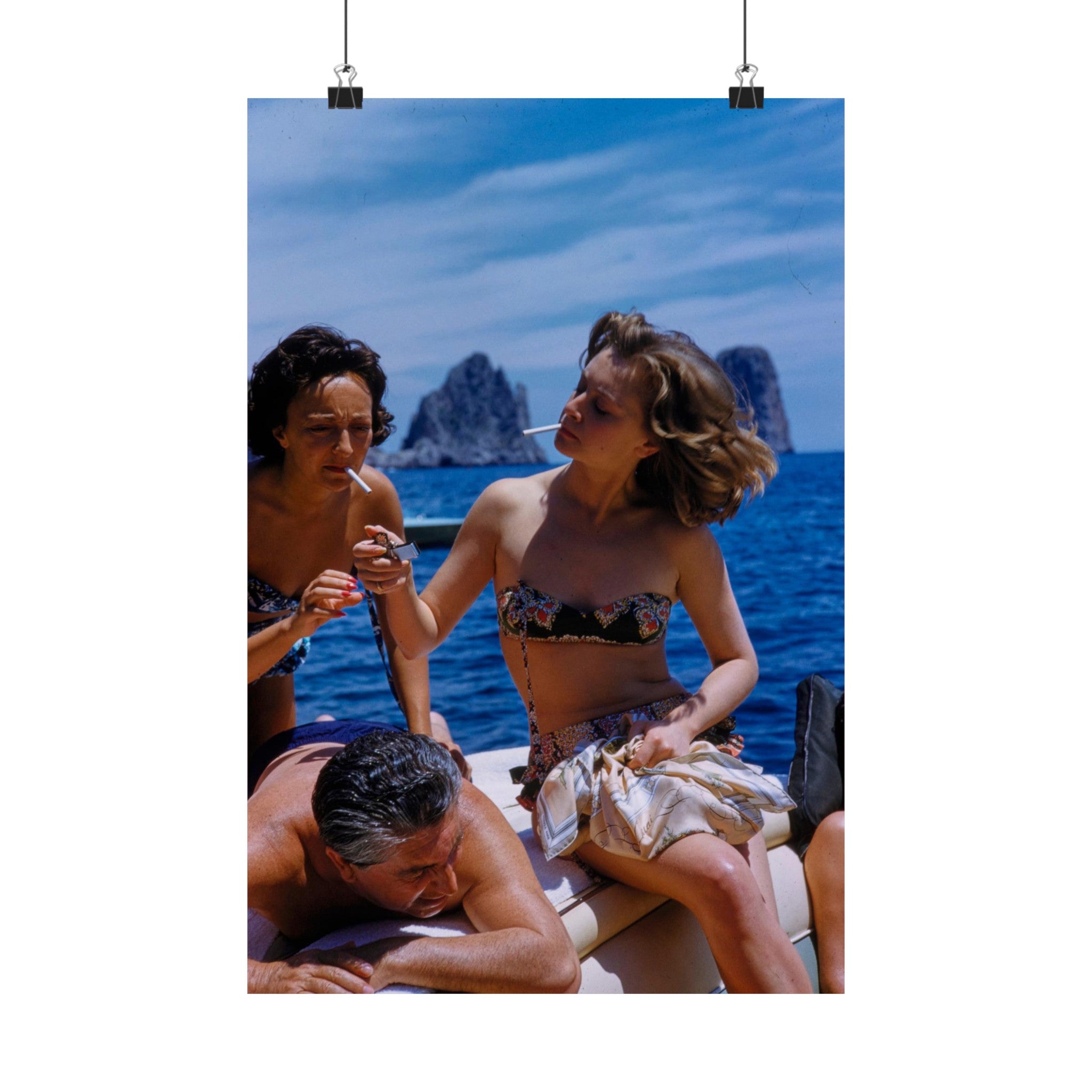 Capri Girls Smoking Physical Poster
