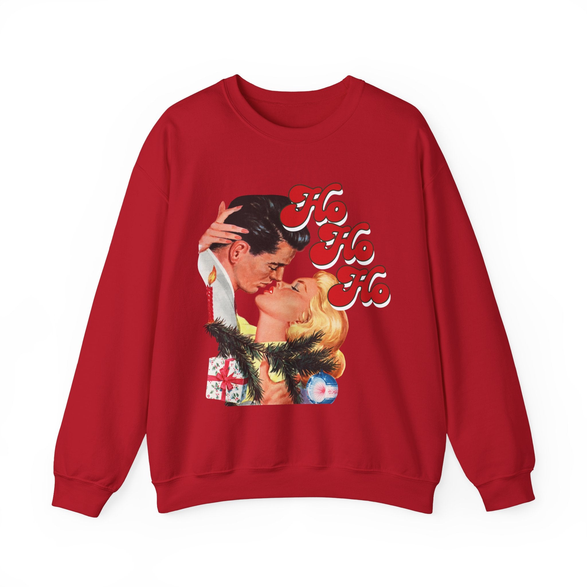 Ho Ho Ho Holiday Gildan Crewneck Sweatshirt